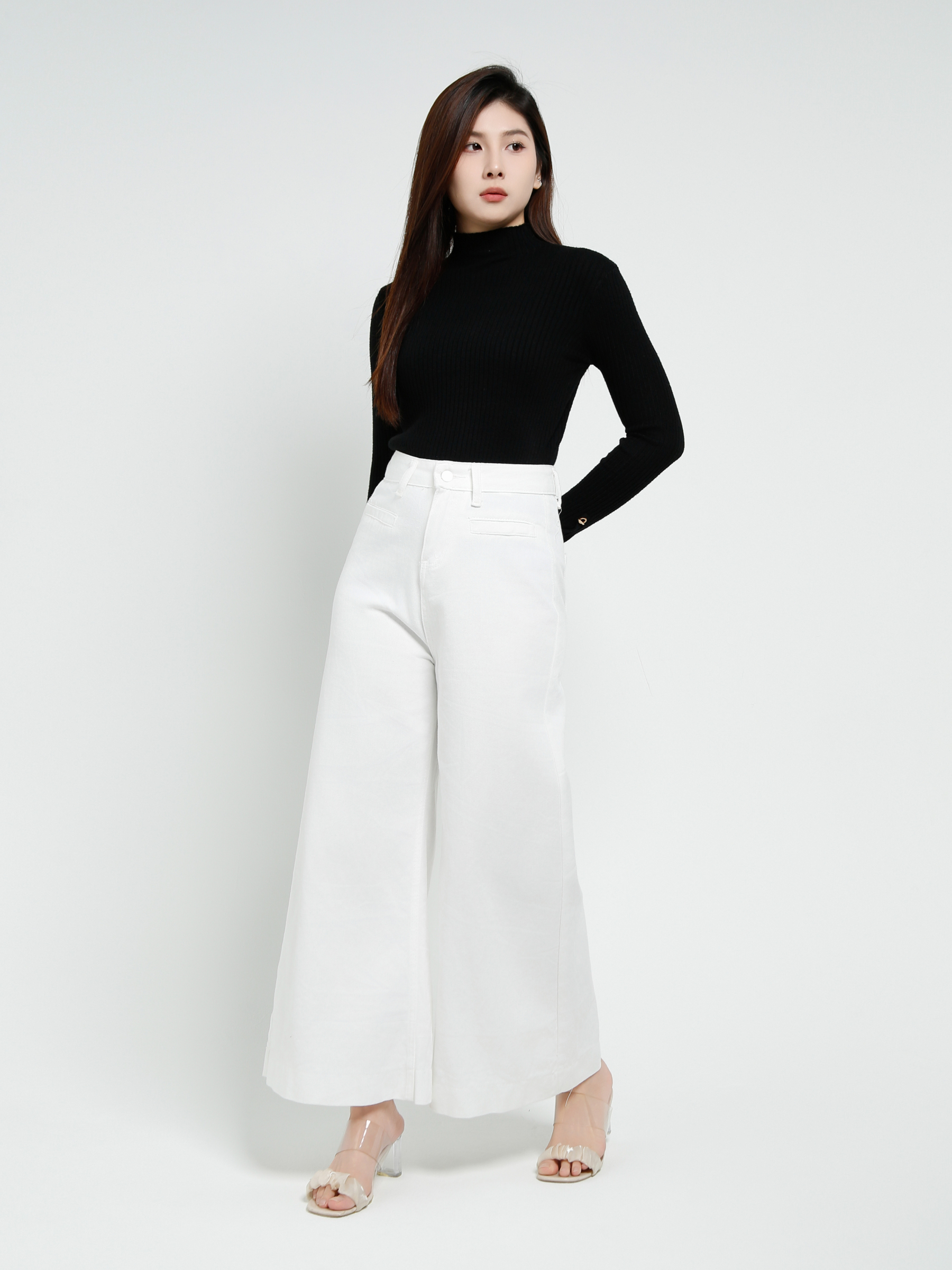 Denim Front Pocket Long Pant 40426