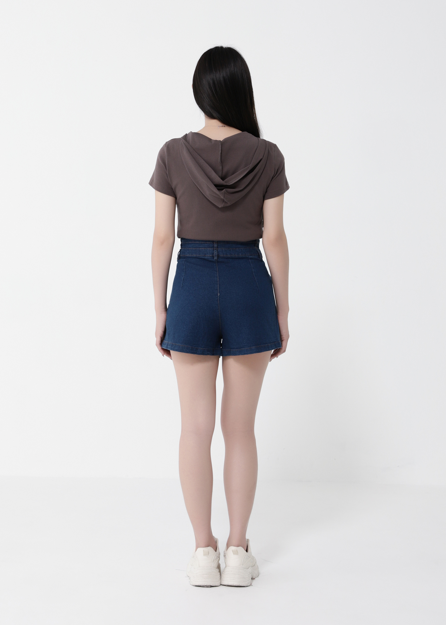 High Waist Denim Short Pants 40359