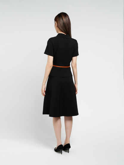Front Button With Belt Dress 40535