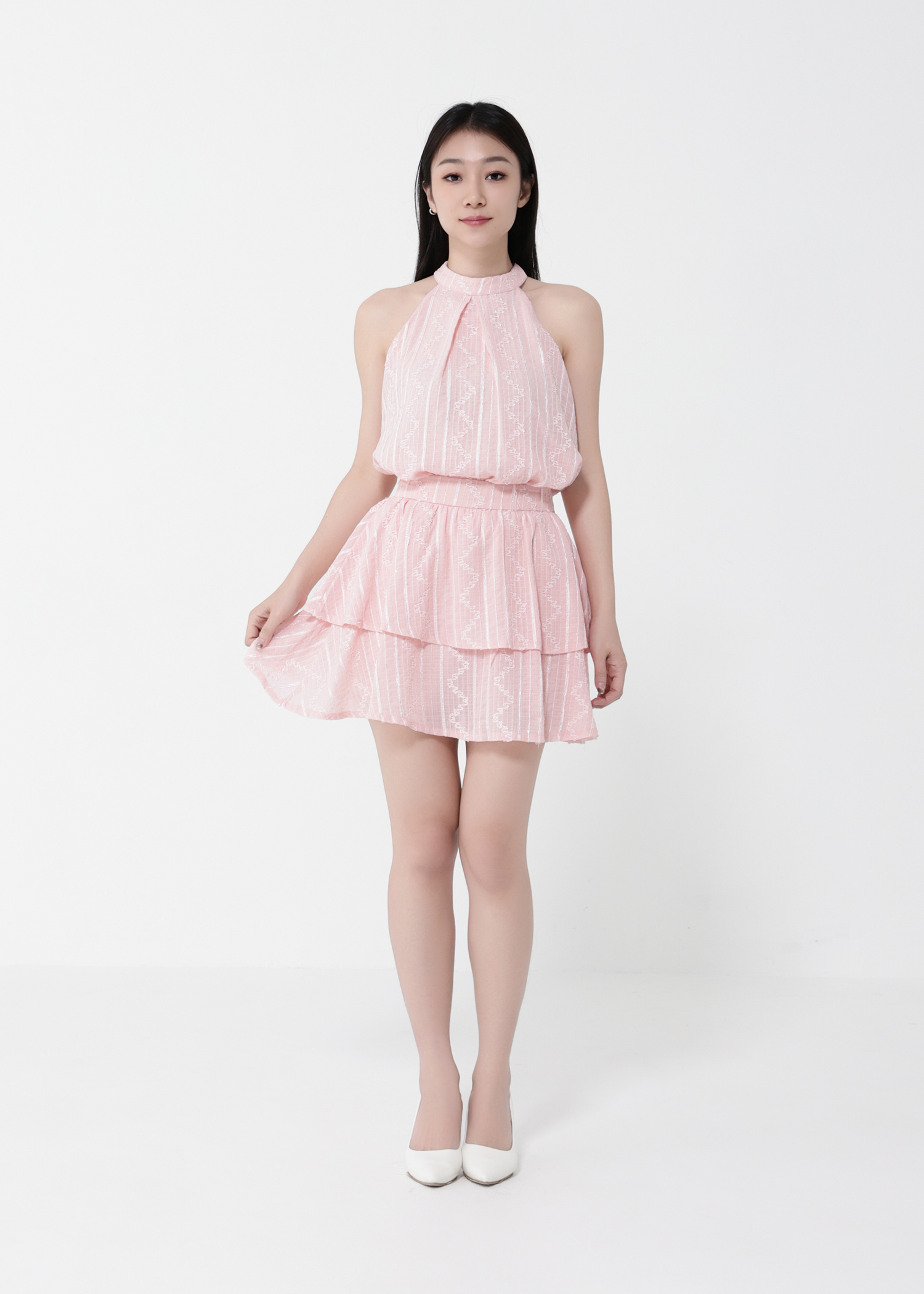 Sleeveless Top With Skirt Set 40568