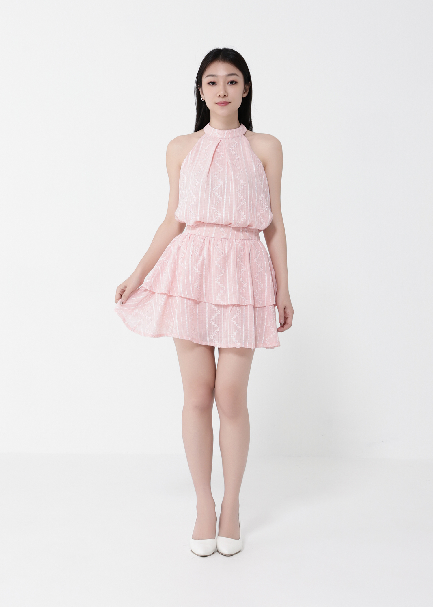 Sleeveless Top With Skirt Set 40568