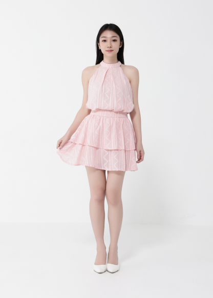 Sleeveless Top With Skirt Set 40568