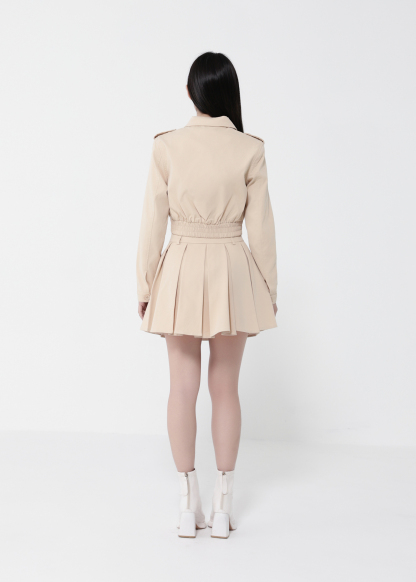 Front Zip Top With A Line Skirt 40577