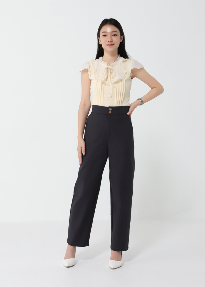 Cotton Front Button Top 40586