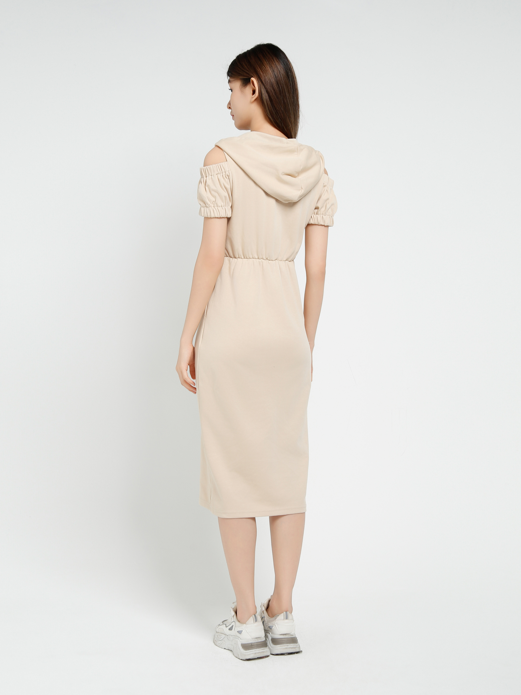 Short Sleeve Front Split Dress 40631