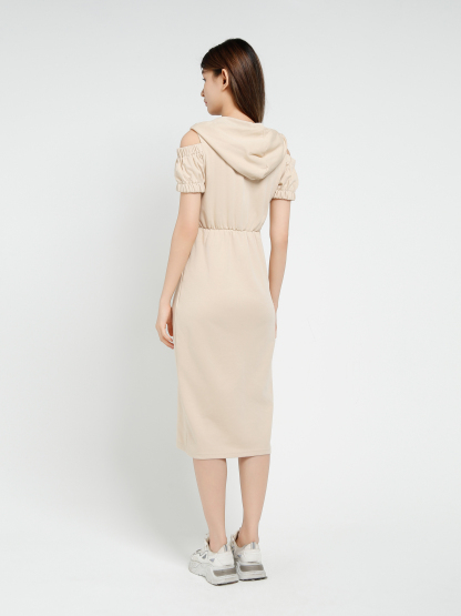 Short Sleeve Front Split Dress 40631