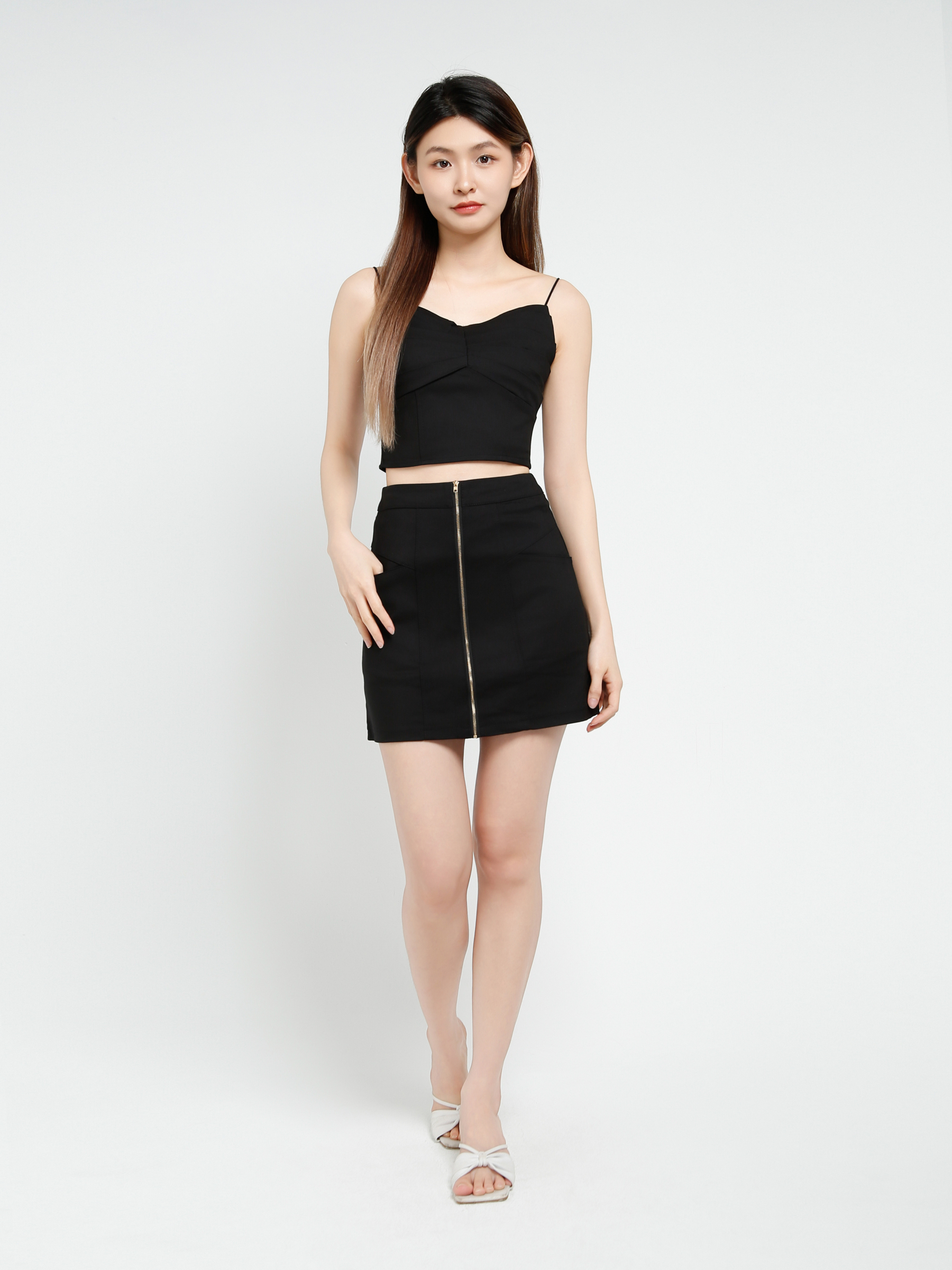 Sleeveless Top With Skirt Set 40640