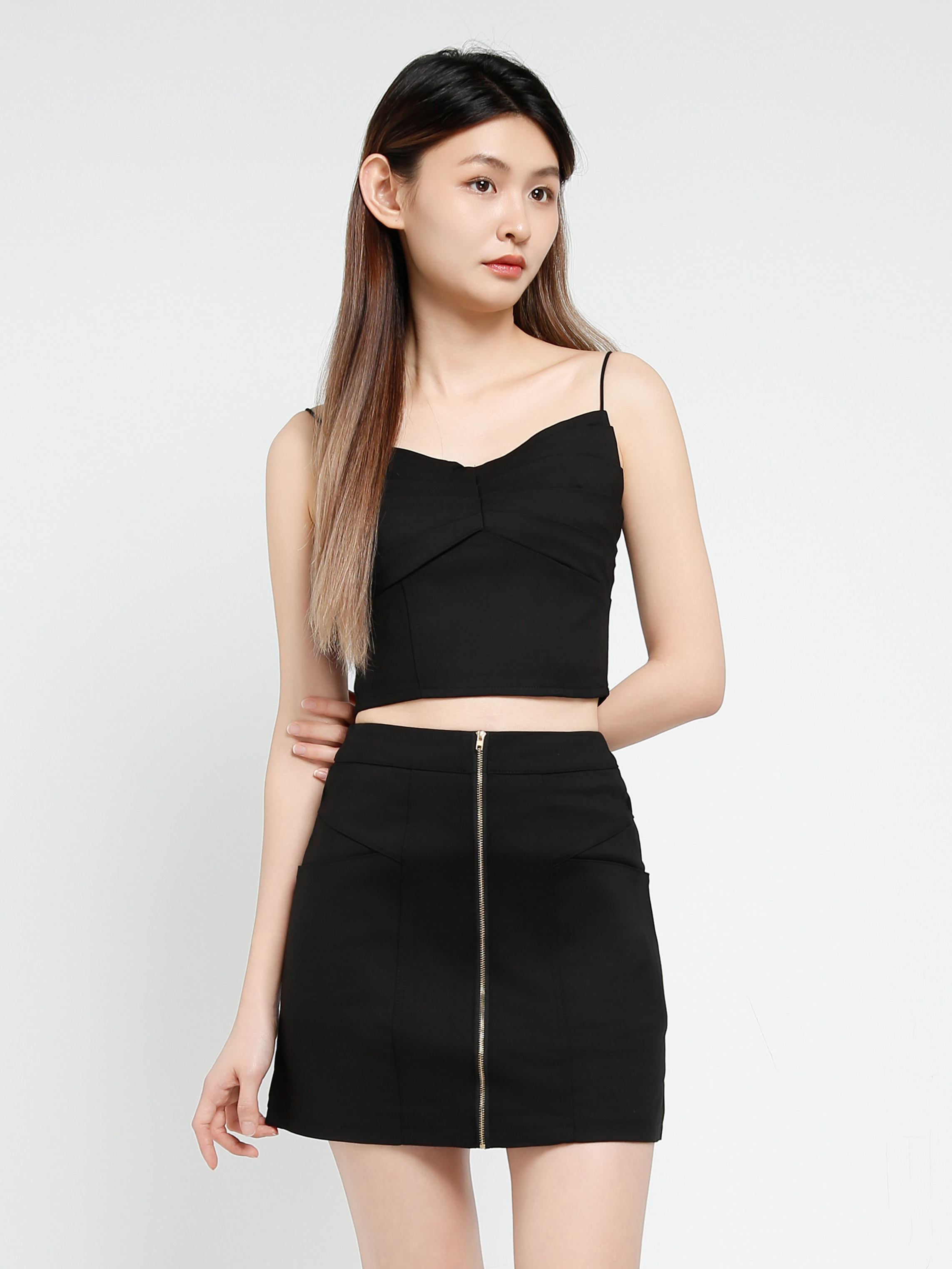 Sleeveless Top With Skirt Set 40640