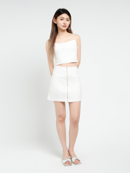 Sleeveless Top With Skirt Set 40640