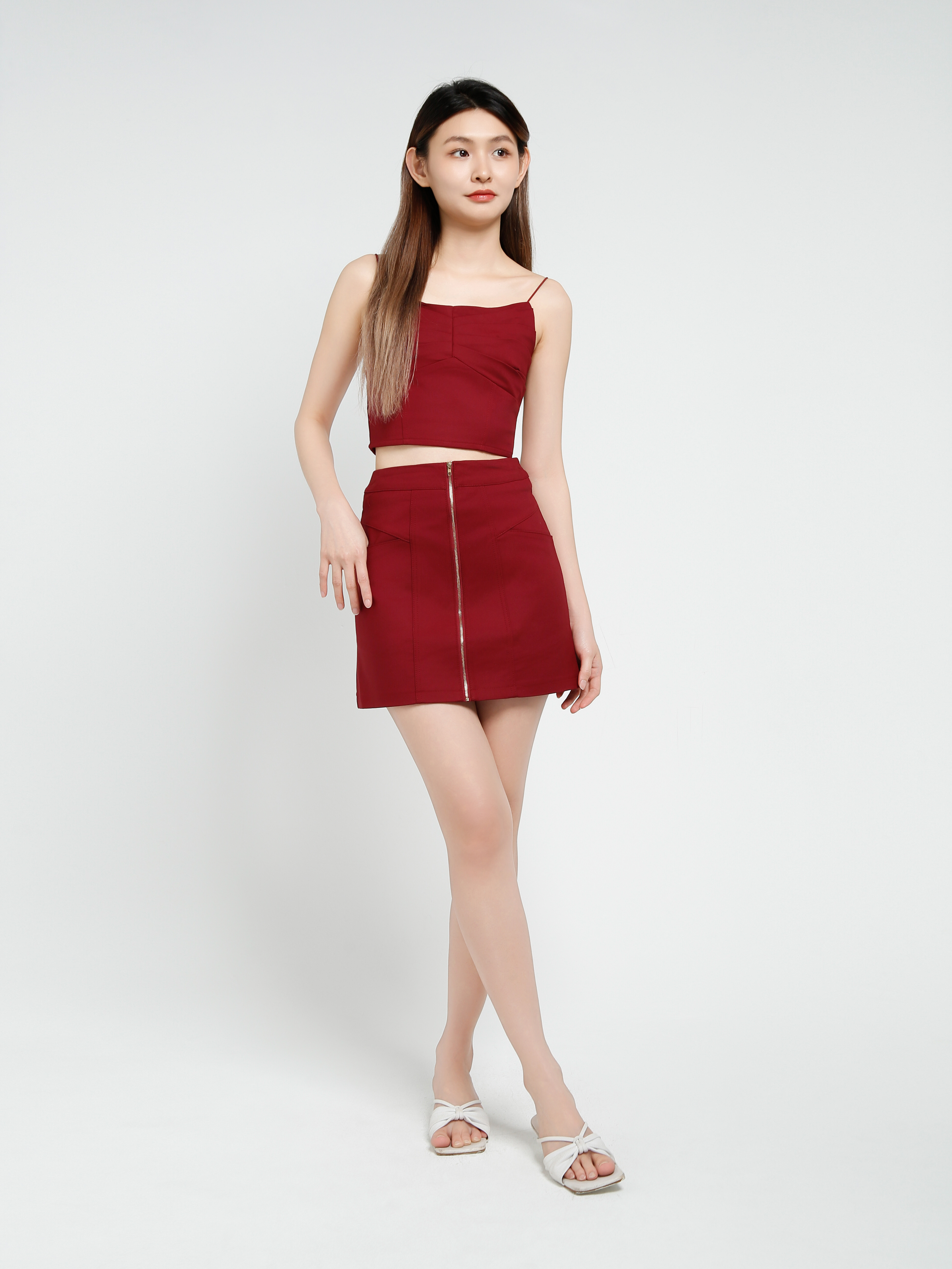 Sleeveless Top With Skirt Set 40640