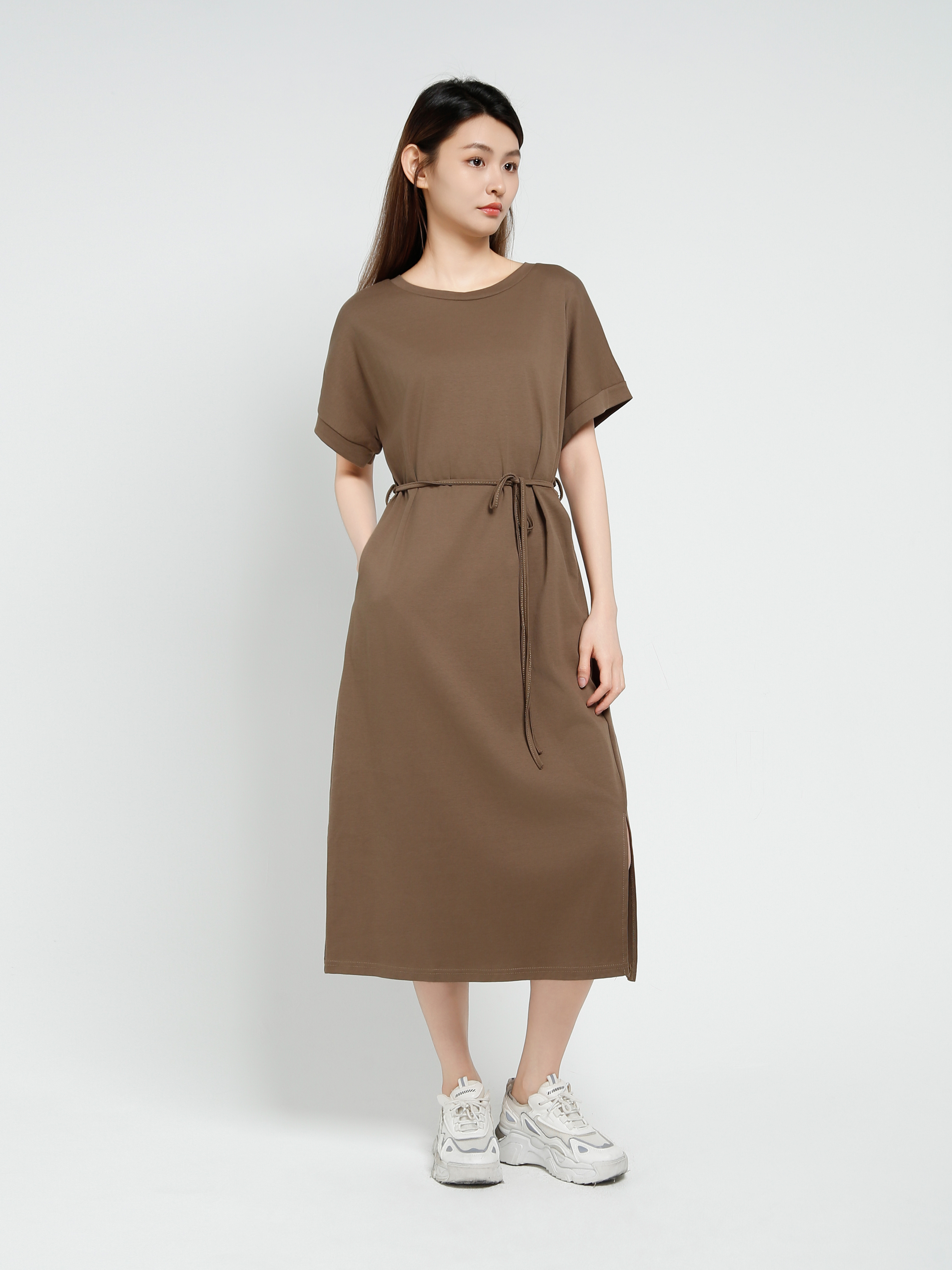 Short Sleeve Side Pocket Dress 40645
