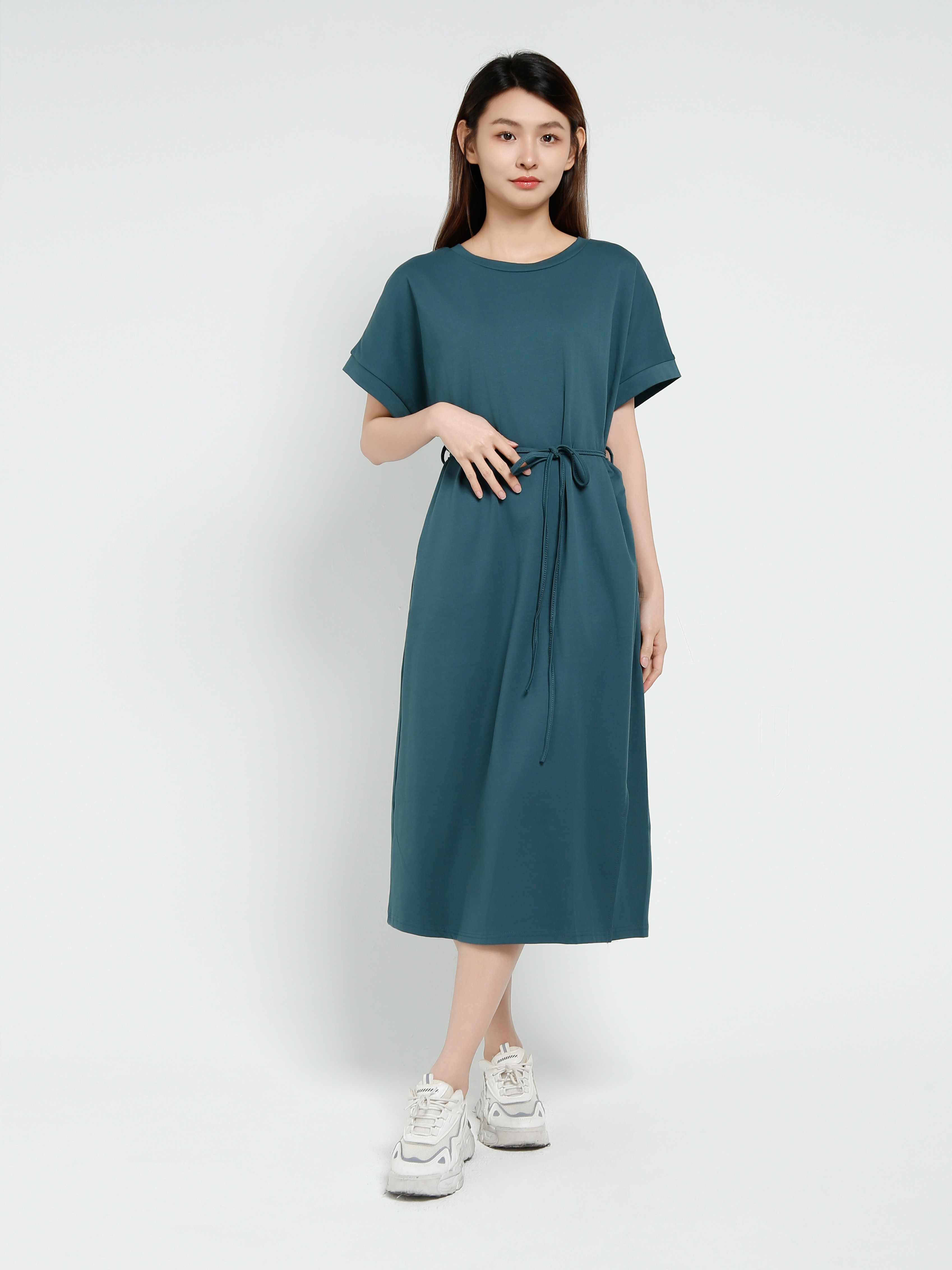 Short Sleeve Side Pocket Dress 40645