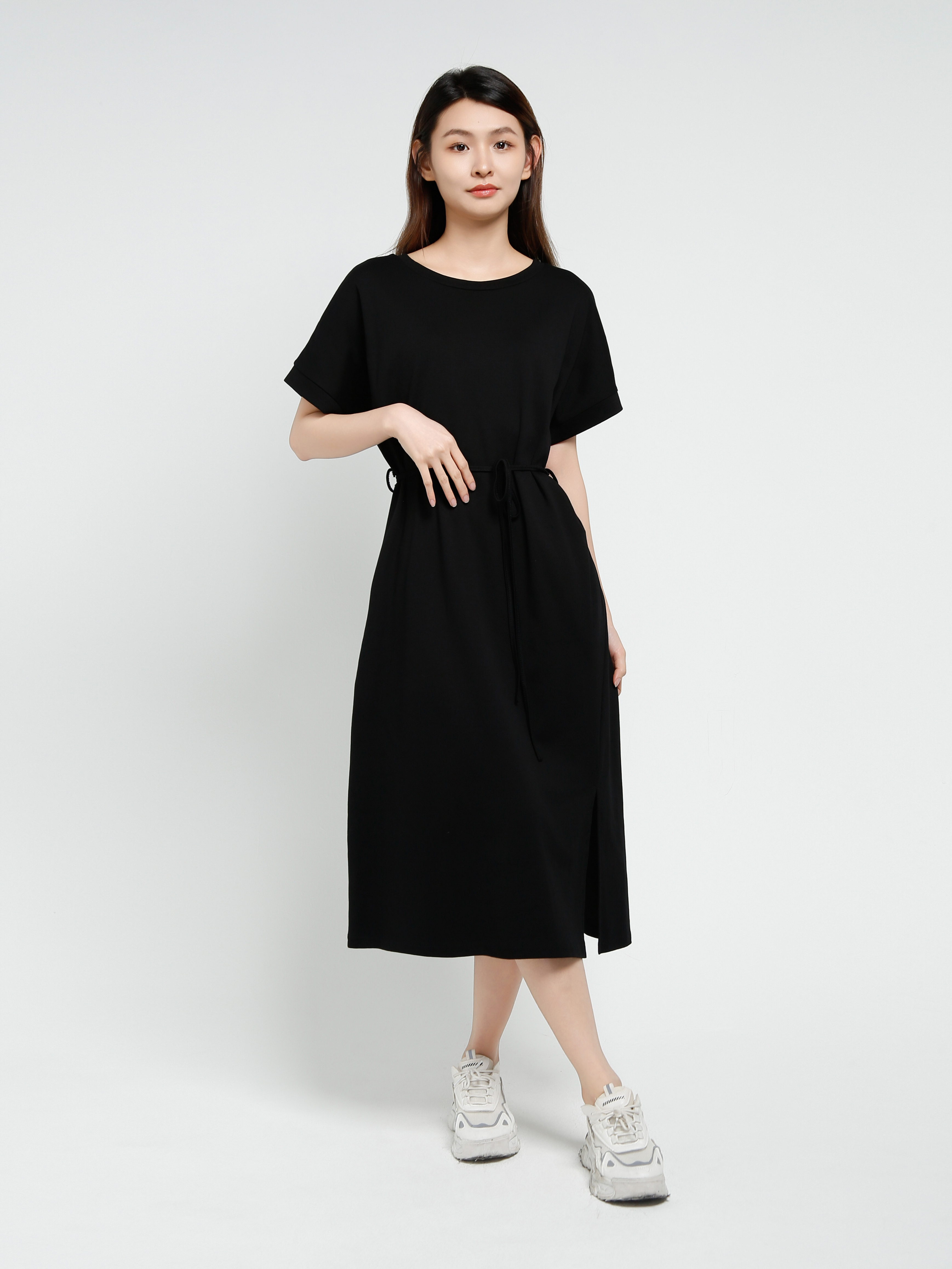 Short Sleeve Side Pocket Dress 40645