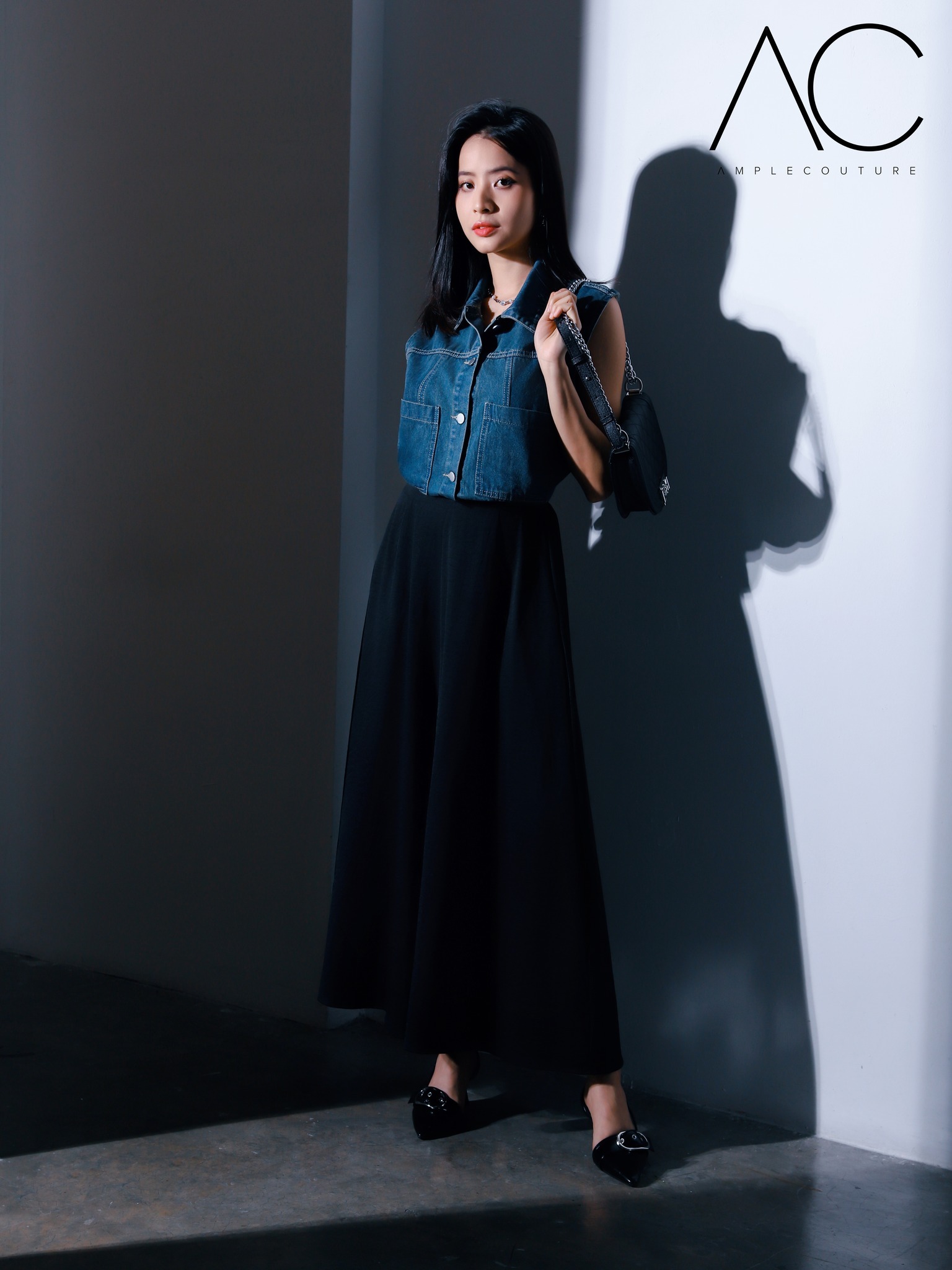 Side Pocket Pleated Long Pant 40709