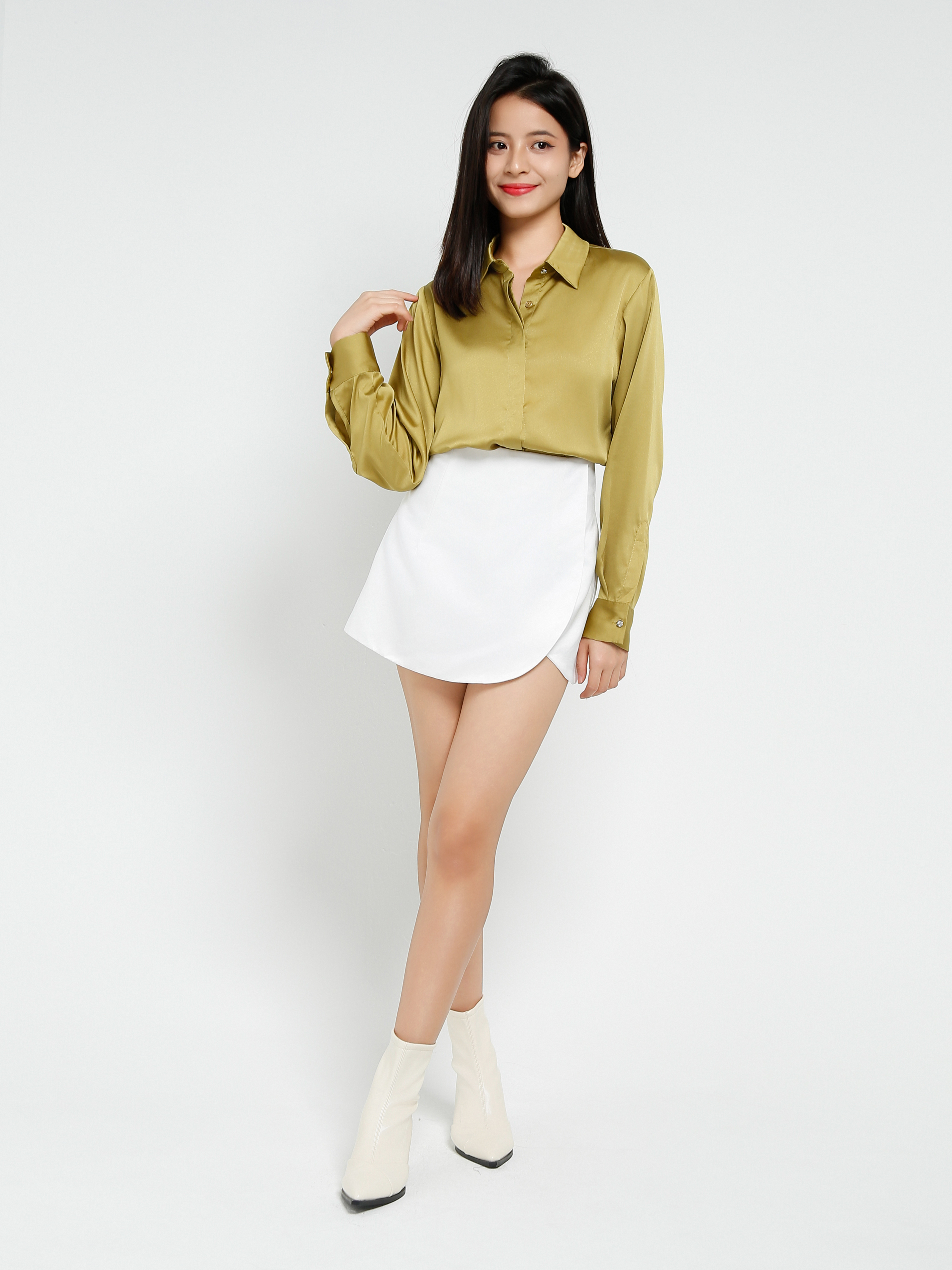 High Waist Wrap Skirt 40777