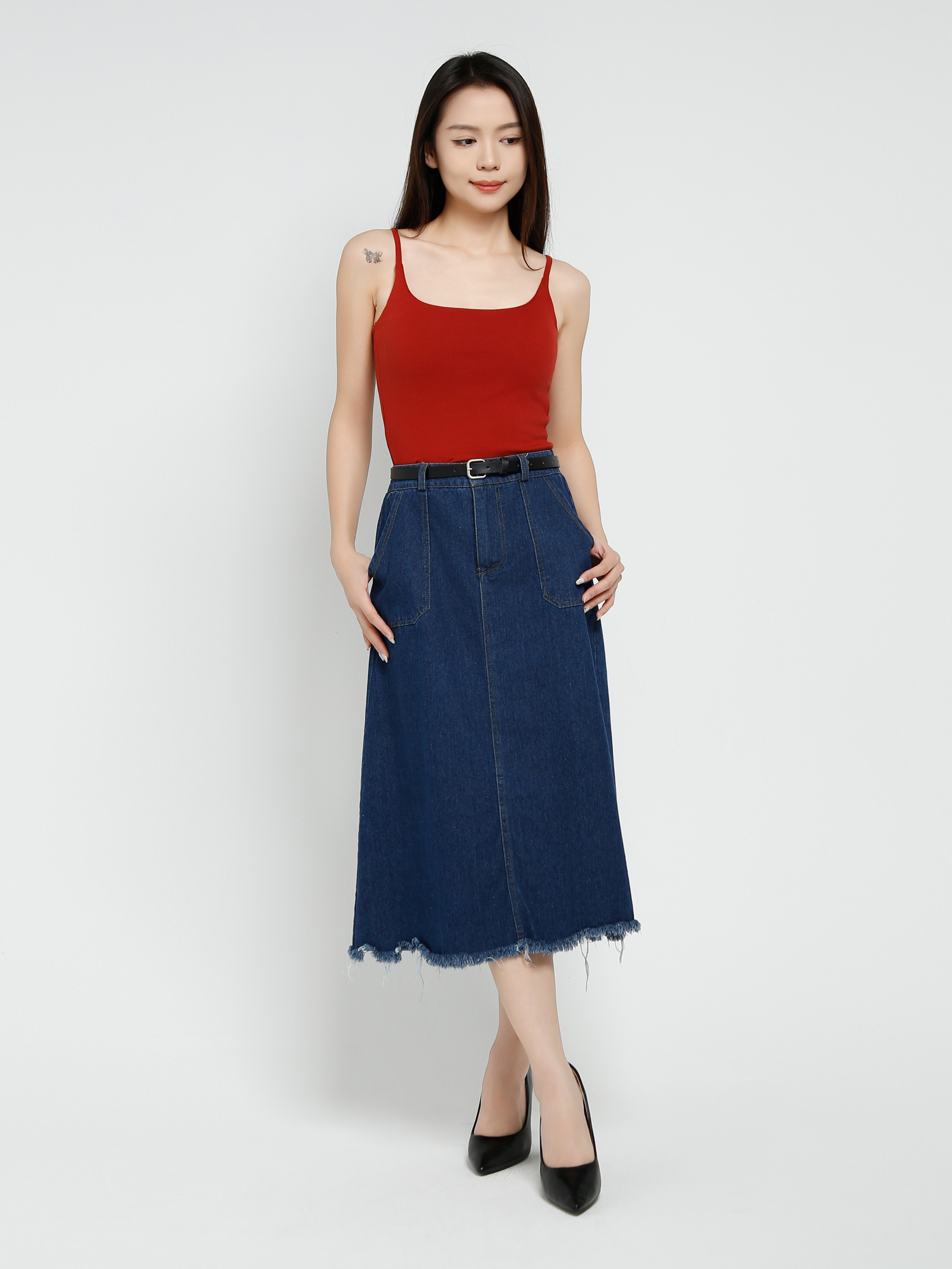 Denim Skirt 40392