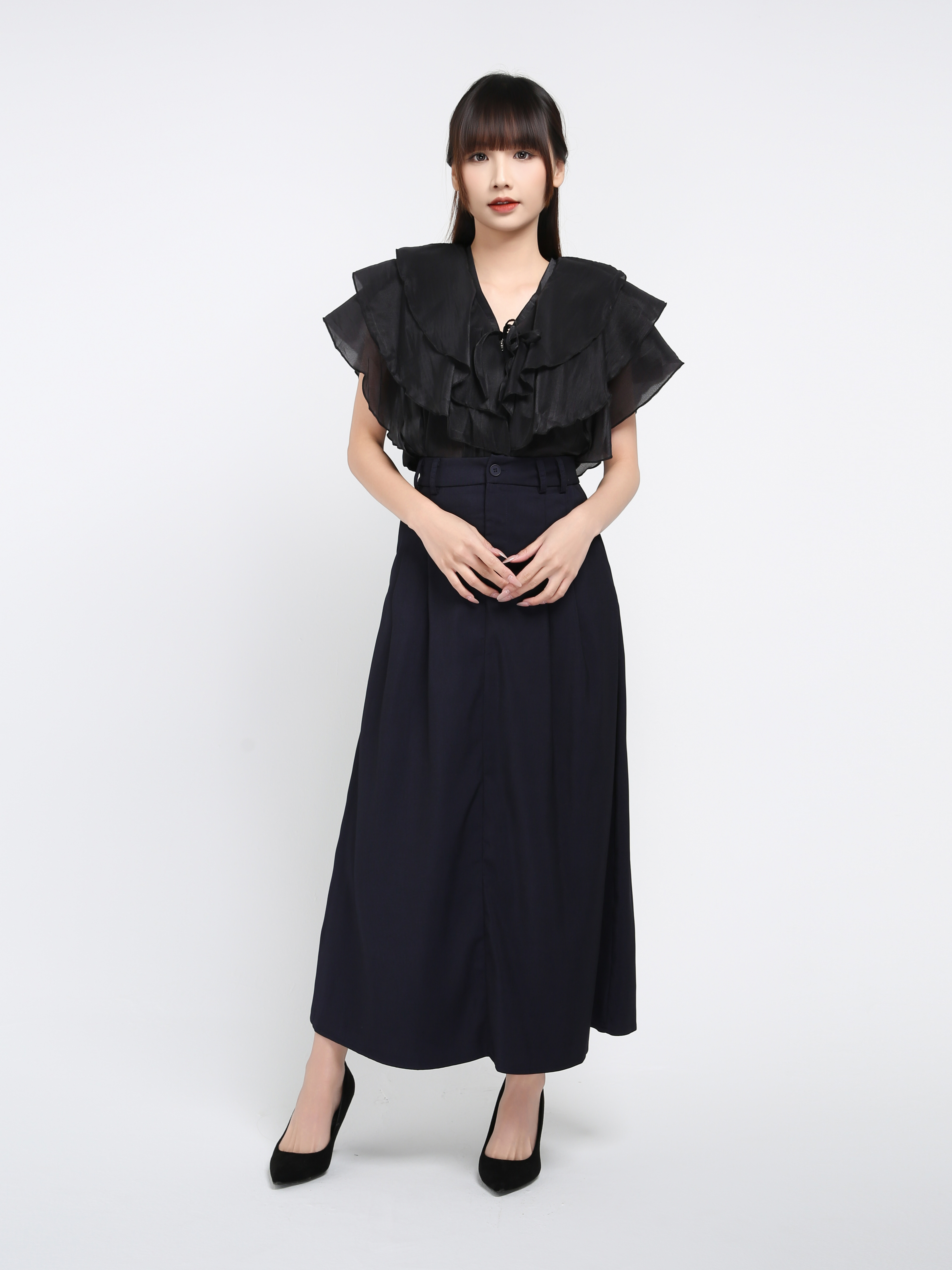 Tie Up Layered Top 40876