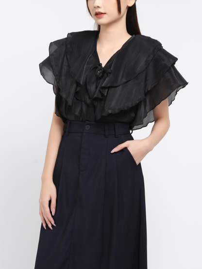 Tie Up Layered Top 40876