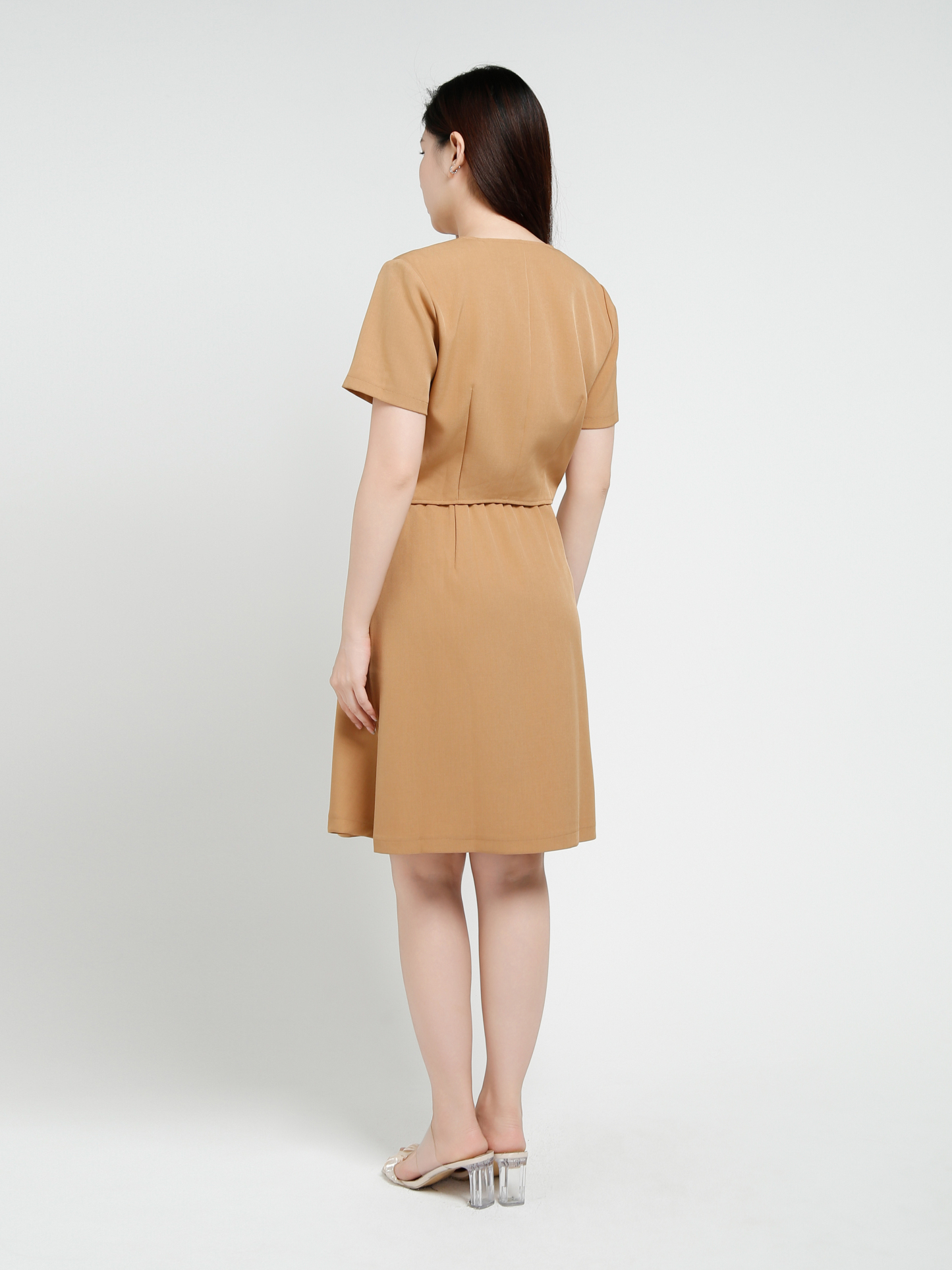Short Sleeve Top With  Pleated Skirt Set 40975