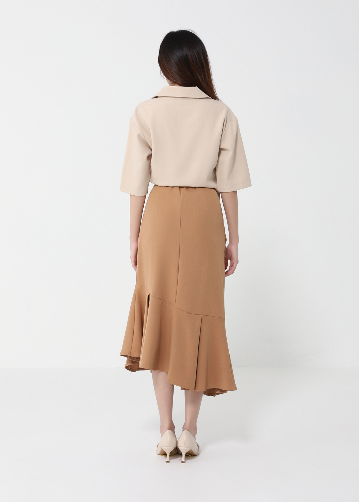 Short Sleeve Top With Long Skirt Set 40976