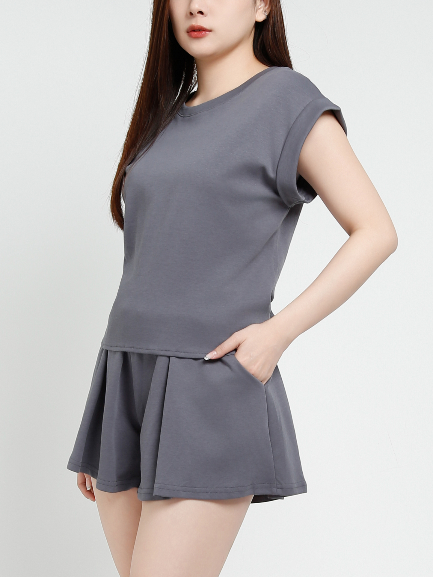 Sleeveless Top With Short Pant Set 40980