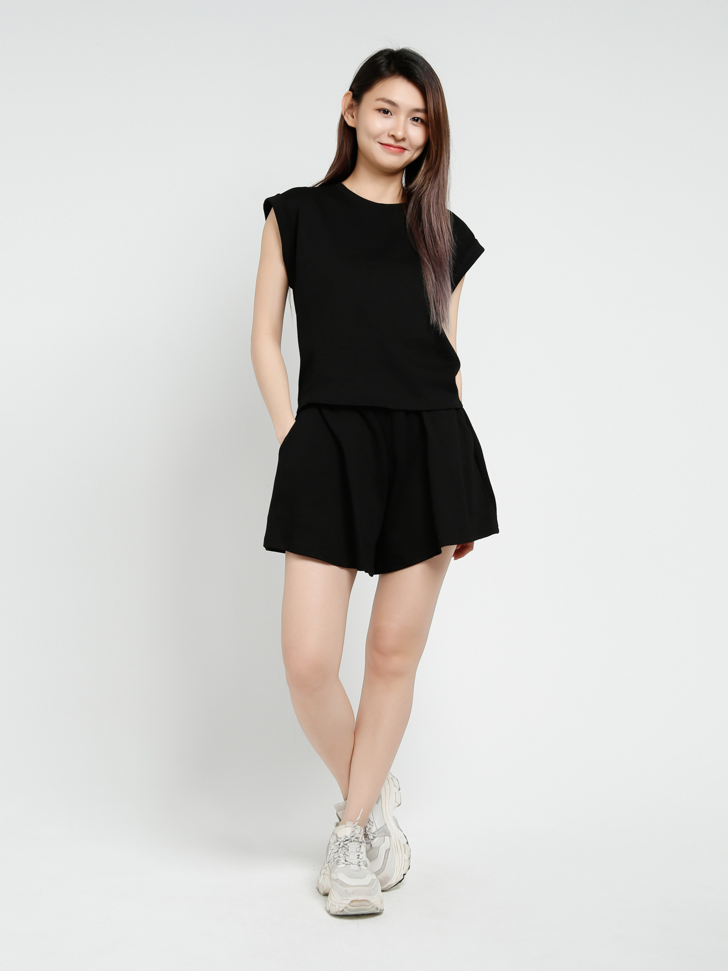 Sleeveless Top With Short Pant Set 40980