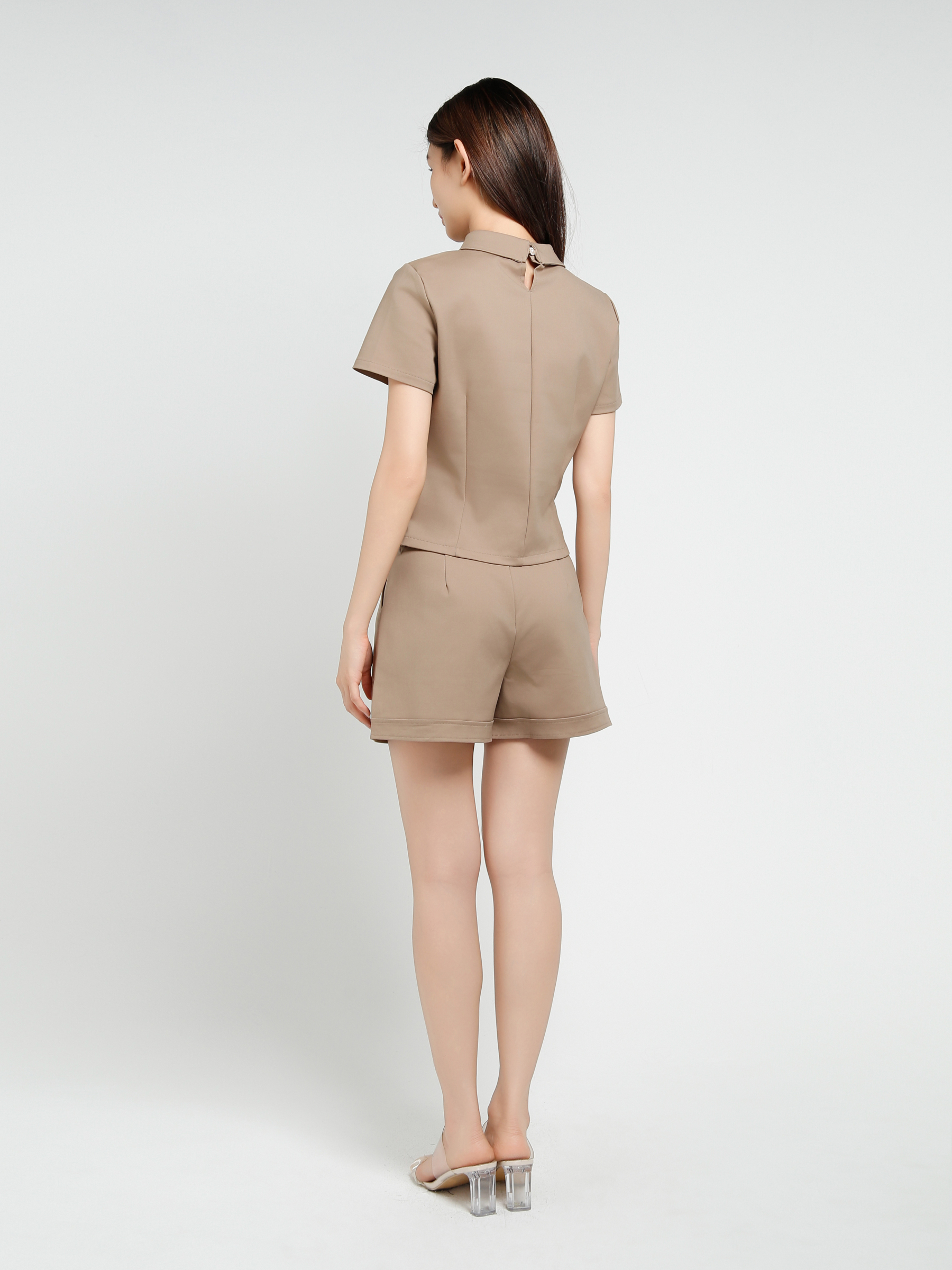 Short Sleeve Top With Short Pant Set 40987