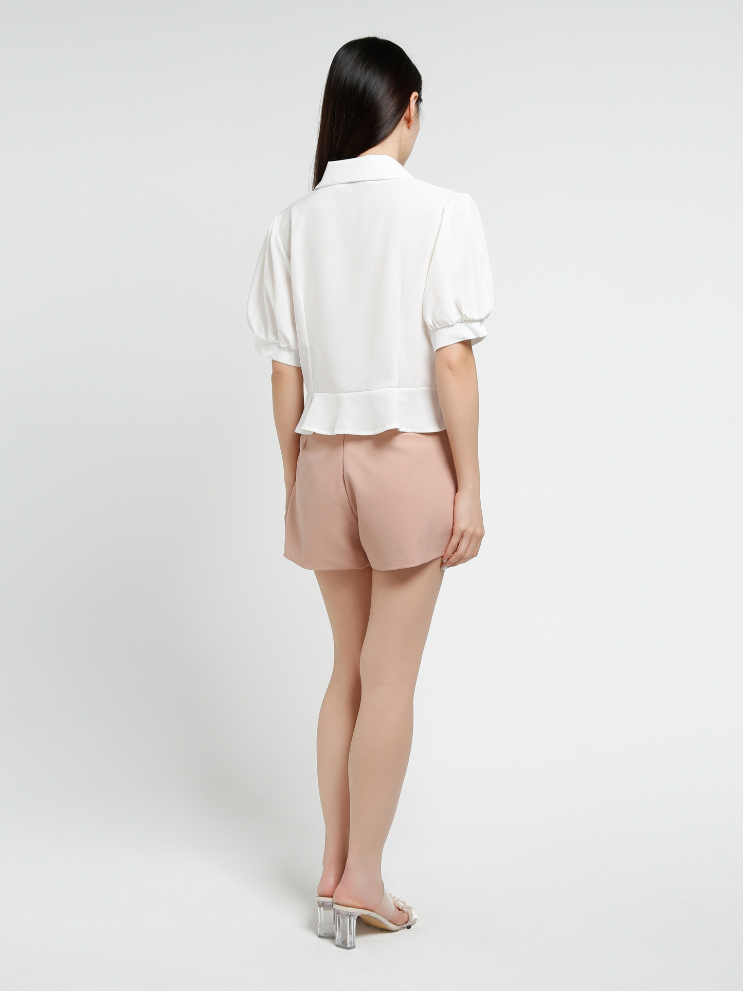Short Sleeve Front Button Top 41006