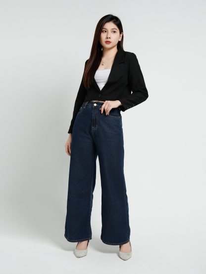 Long Sleeve Front Button Blazer 41007