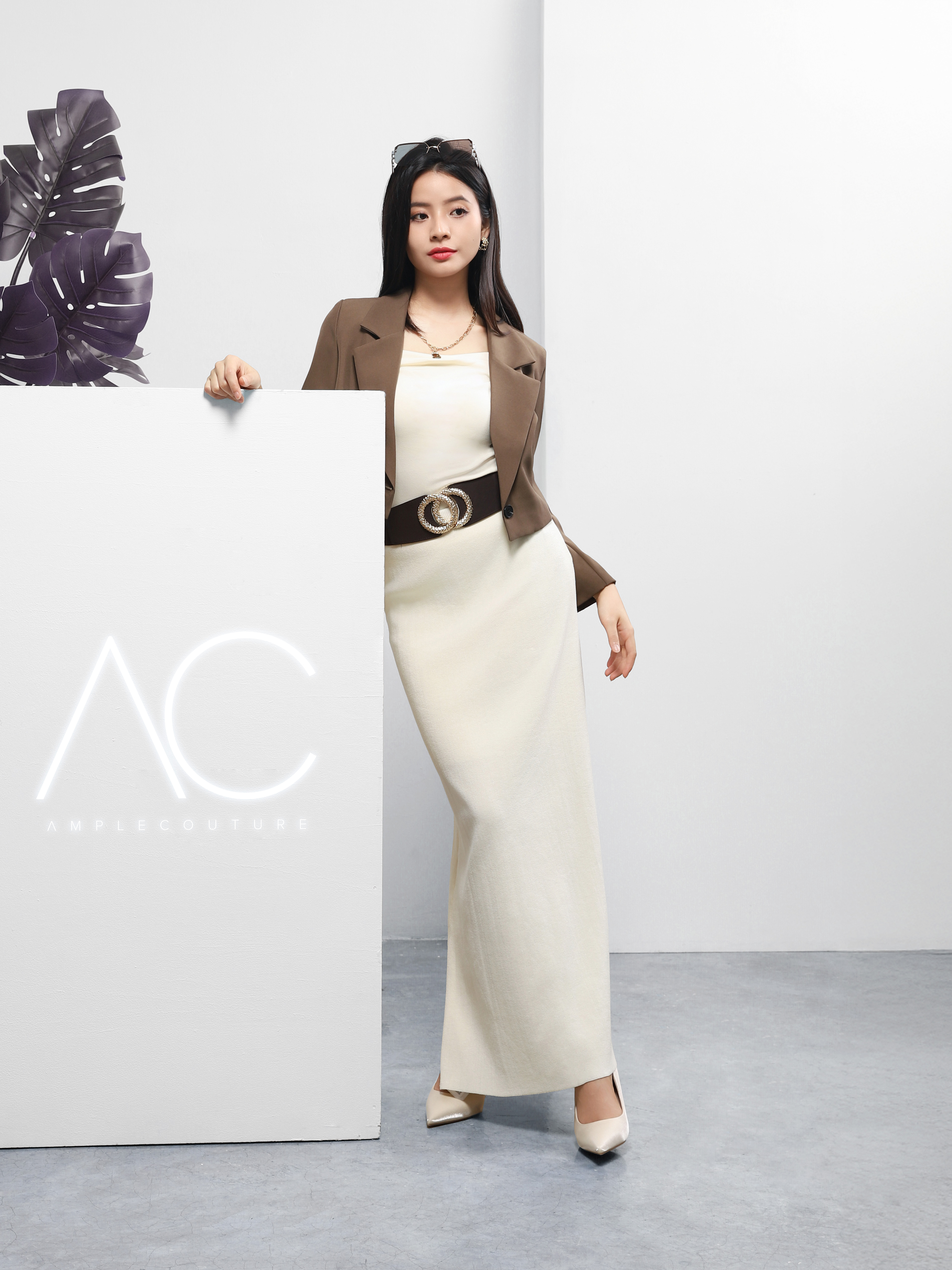 Long Sleeve Front Button Blazer 41007