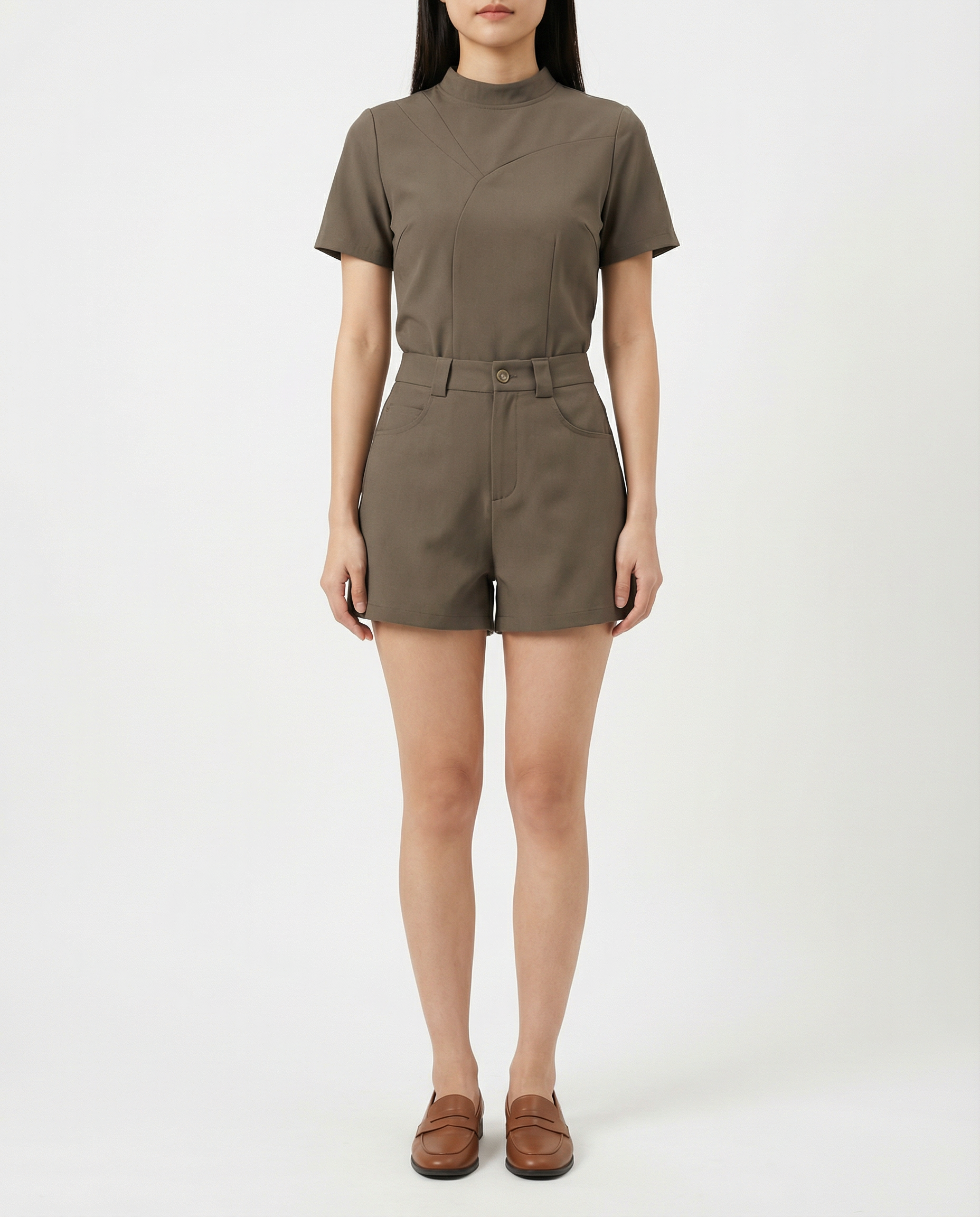Short Sleeve Top With Short Pant Set 41077