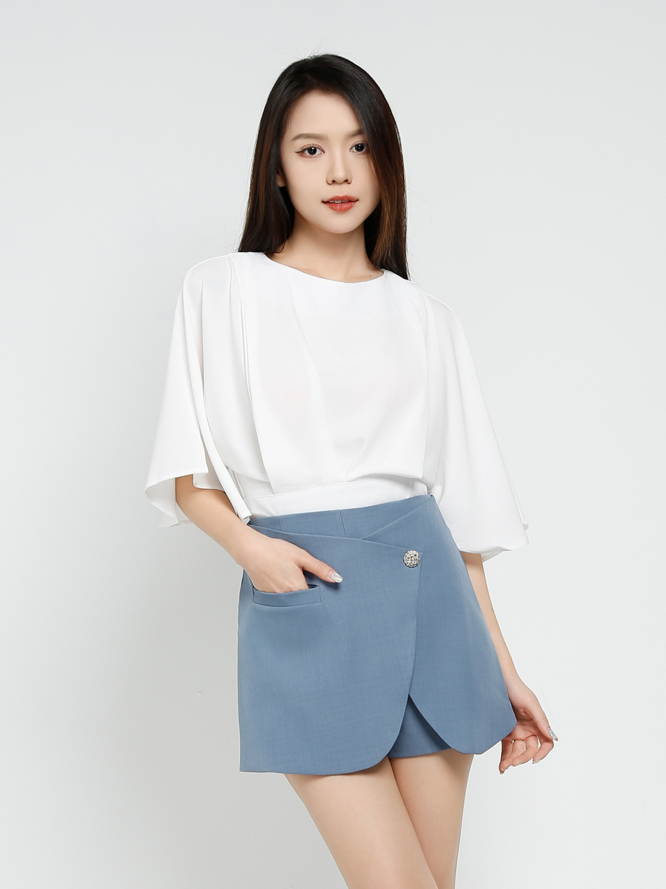 Dolman Sleeve Pleated Top 41121