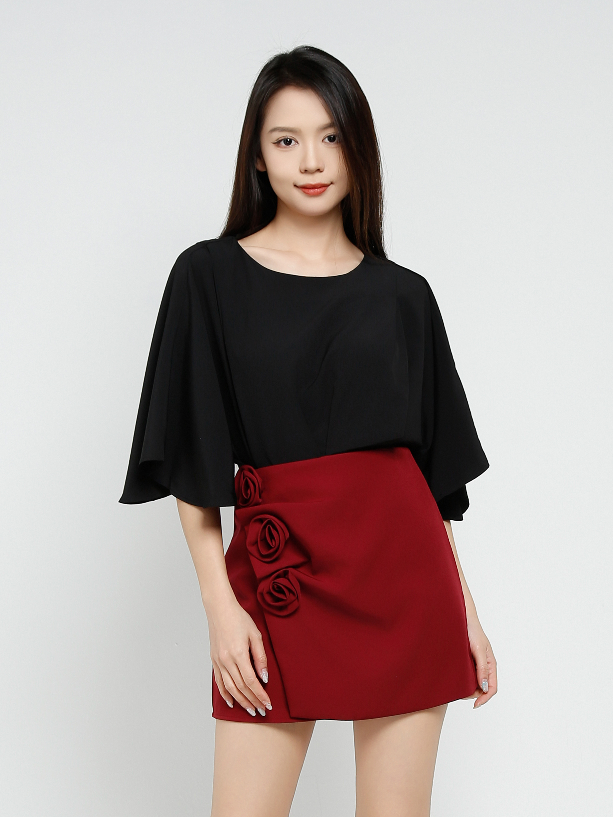 Dolman Sleeve Pleated Top 41121