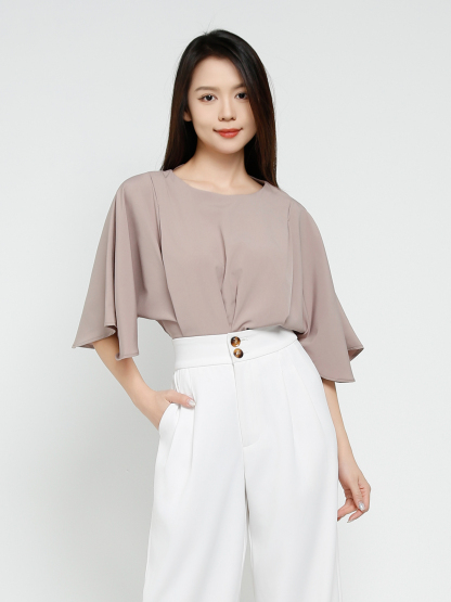Dolman Sleeve Pleated Top 41121