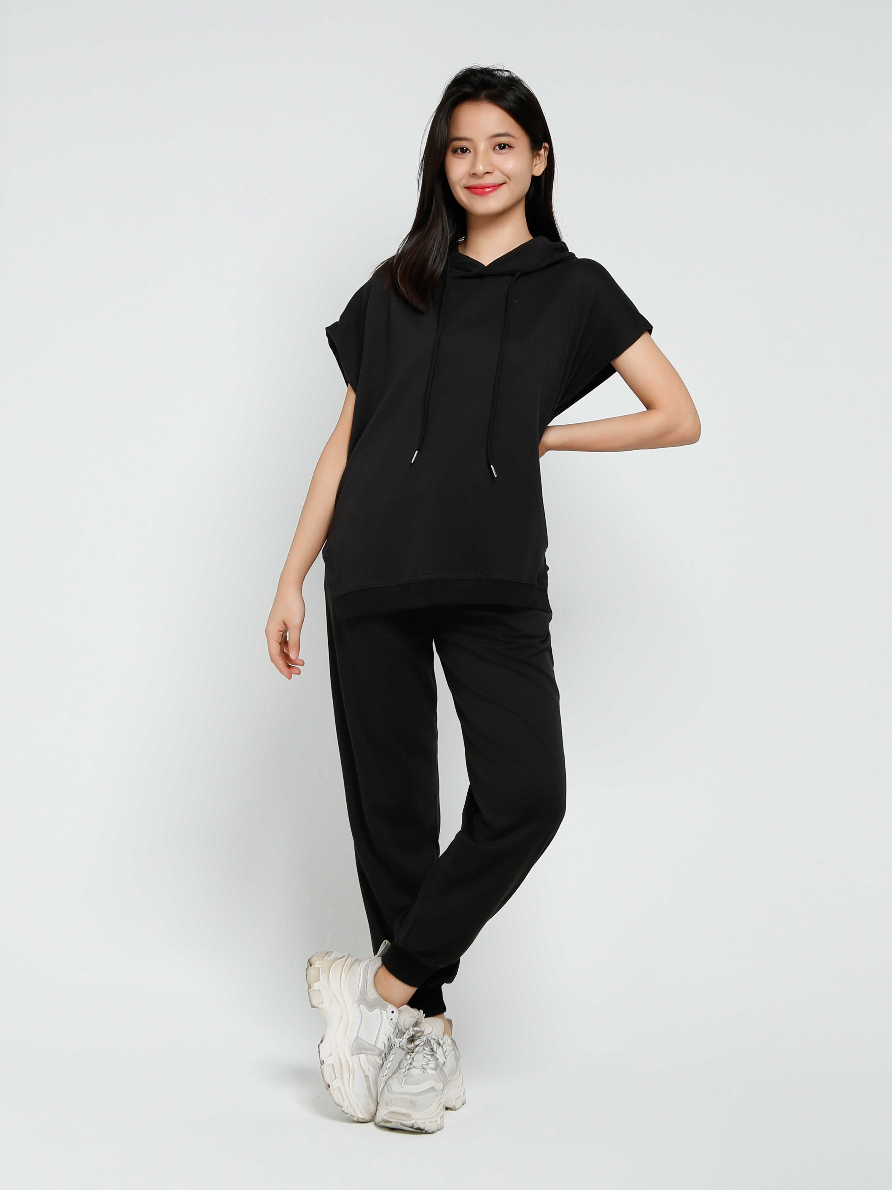 Hoodie Top With Long Pant Set 41242