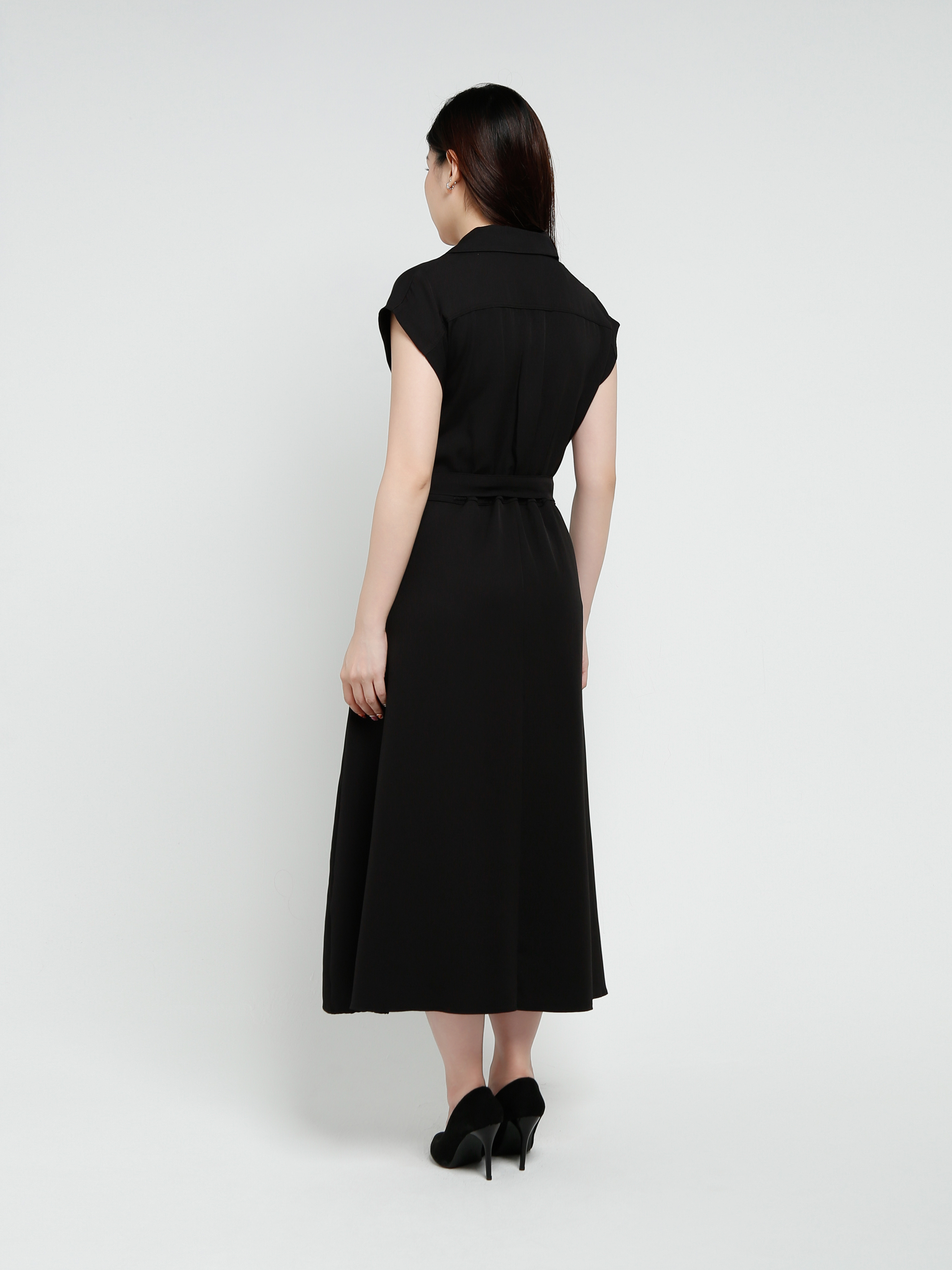 Front Button With Belt Dress 41278