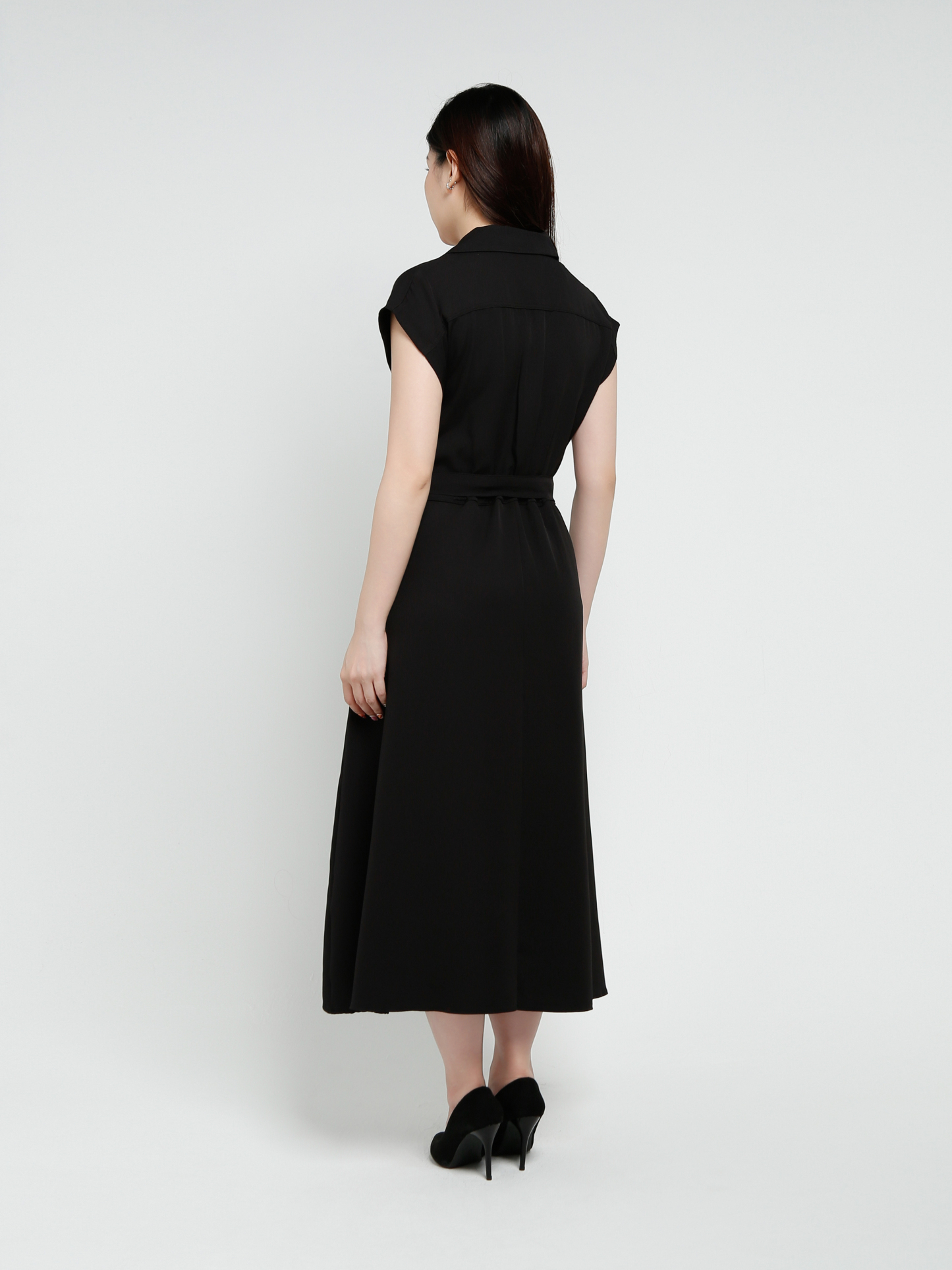 Front Button With Belt Dress 41278