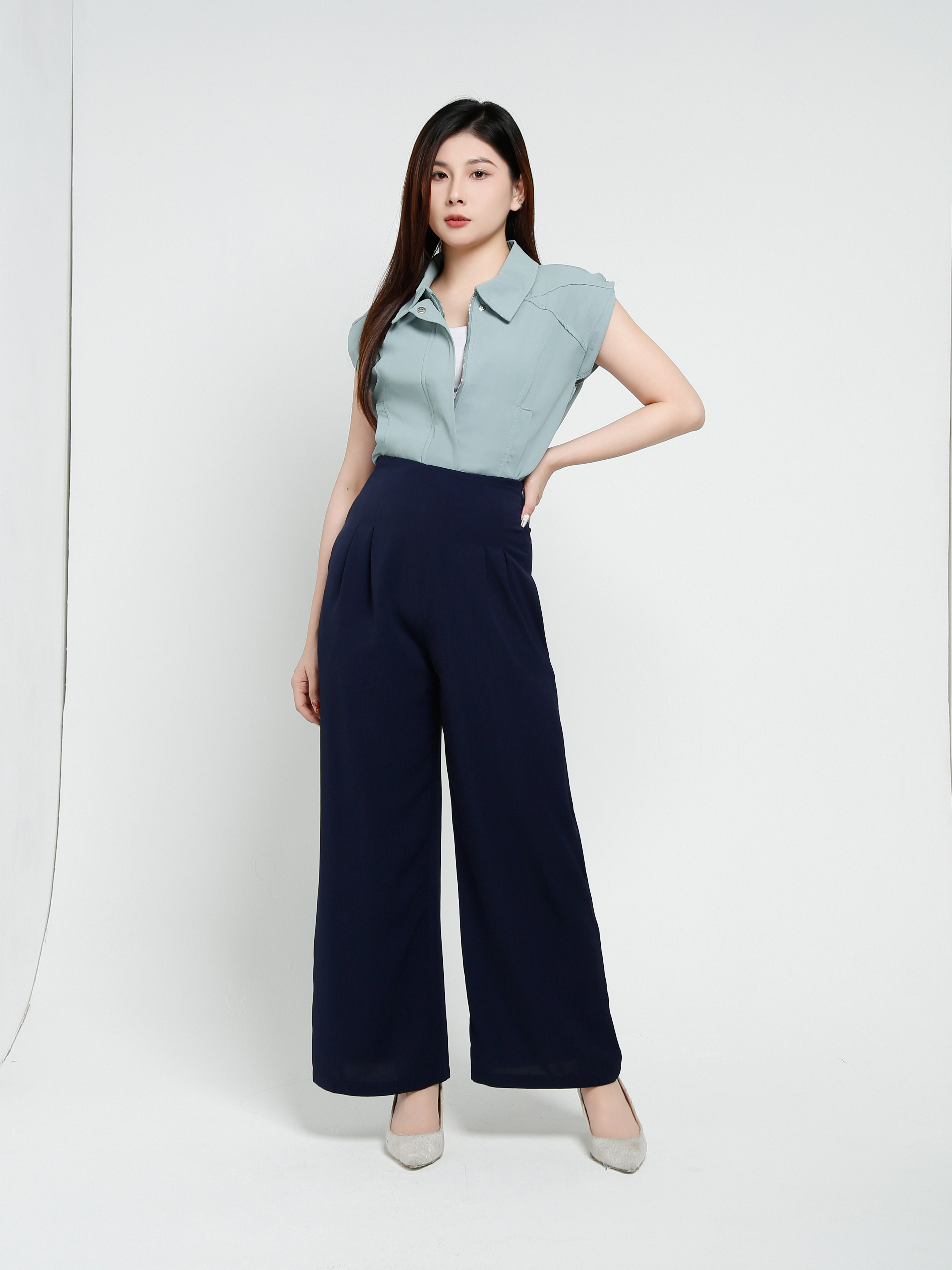 High Waist Long Pants 40877