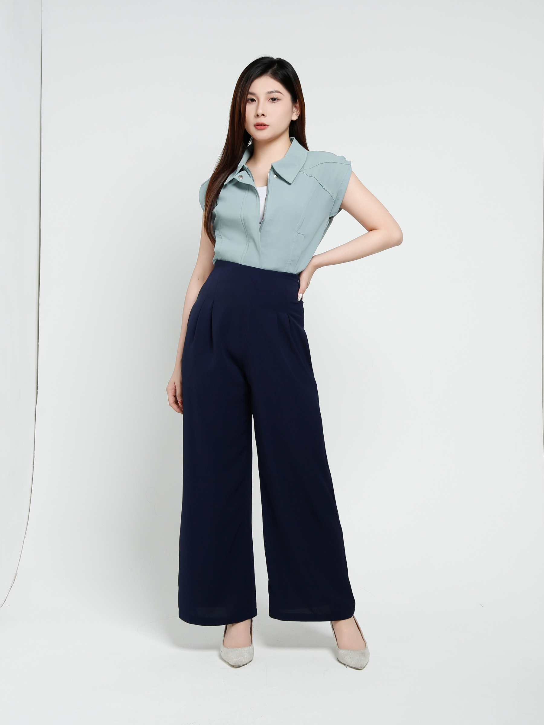 High Waist Long Pants 40877