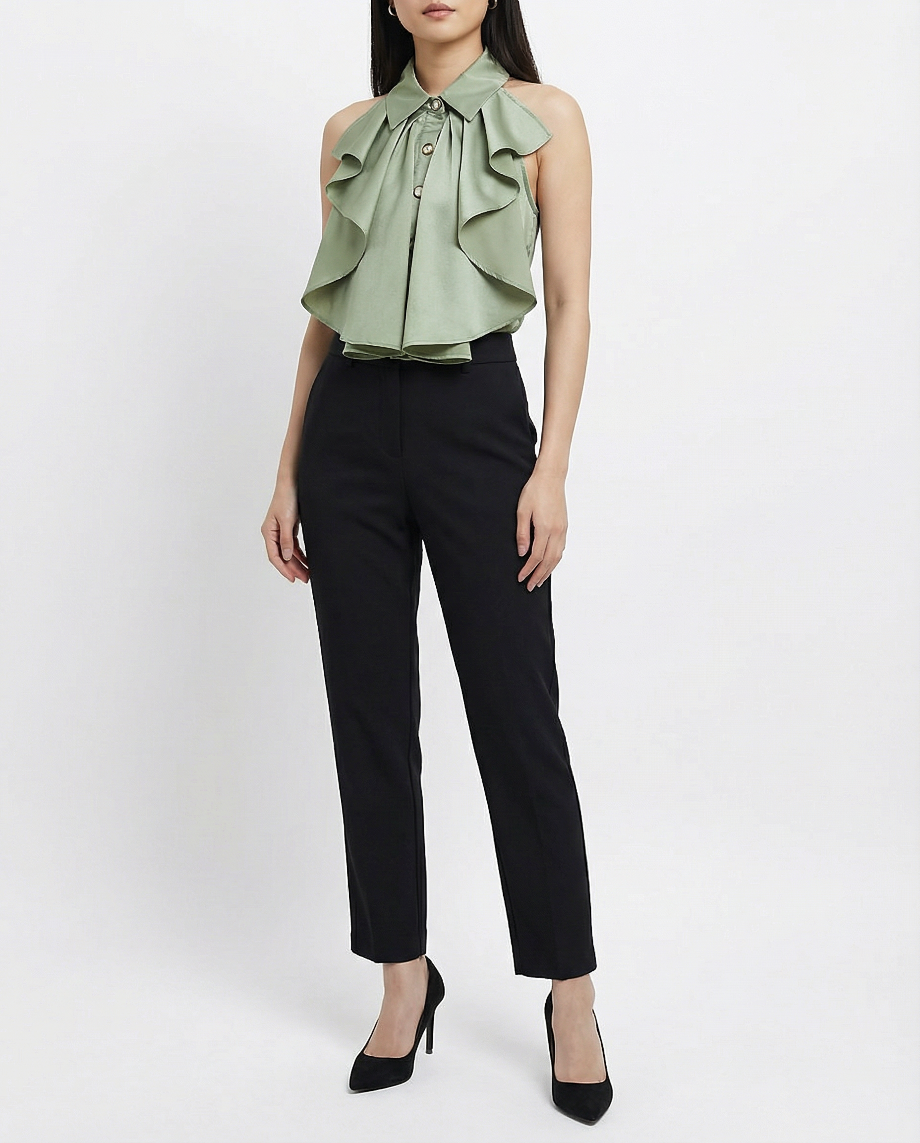 Halter Ruffles Top 41321