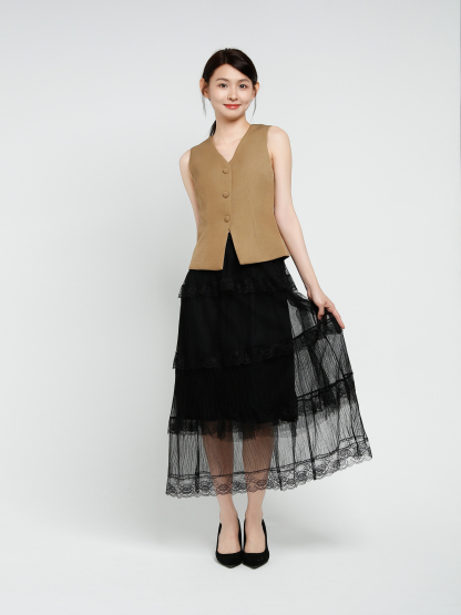 Lace Net Skirt 41345