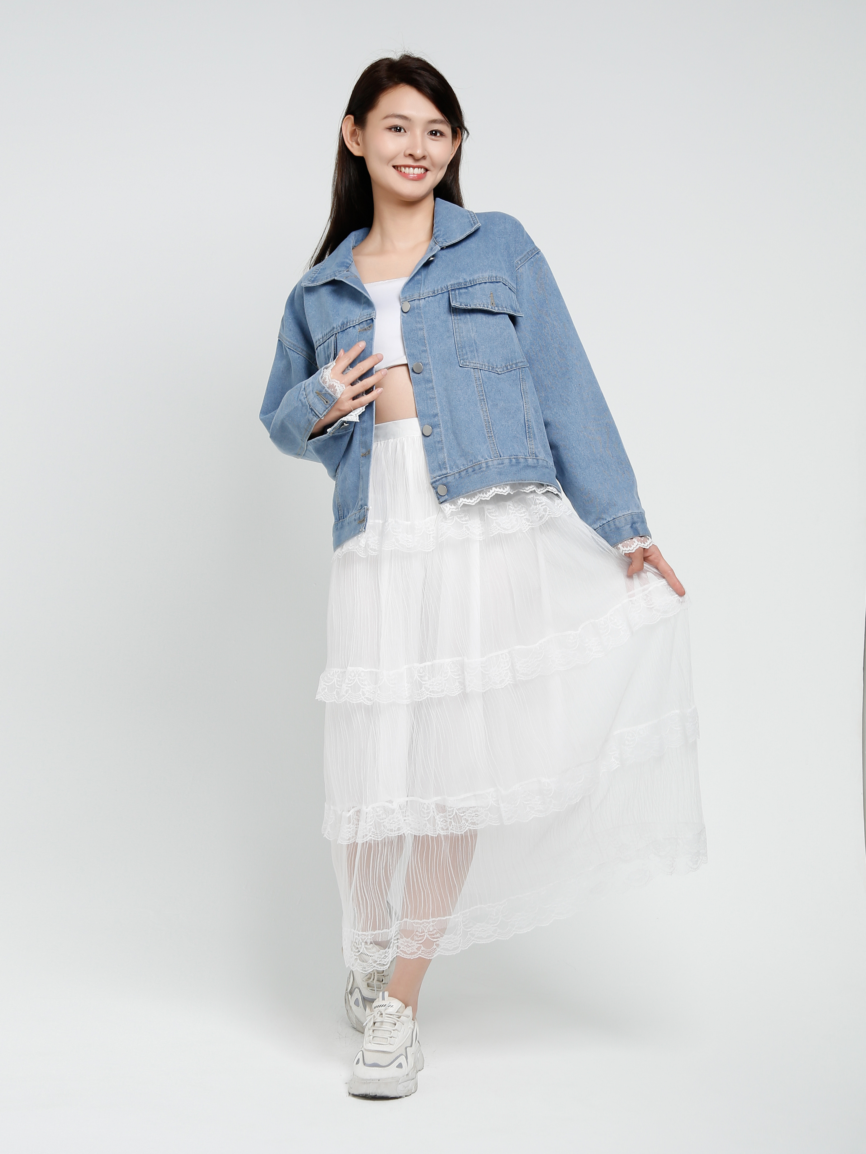 Lace Net Skirt 41345