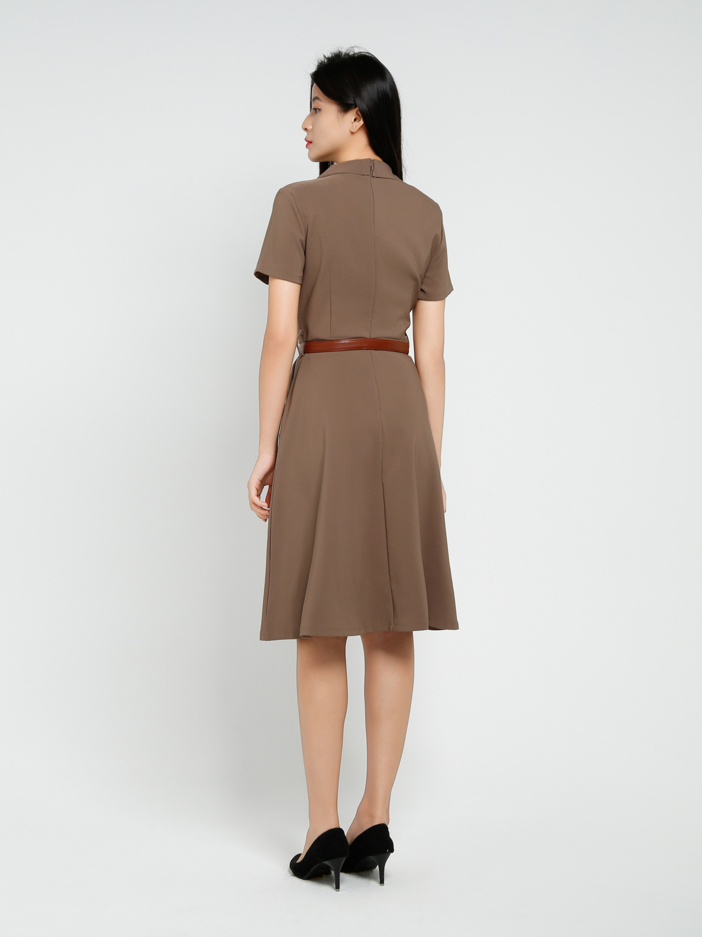 Elegant Wear With Belt Dress 41382