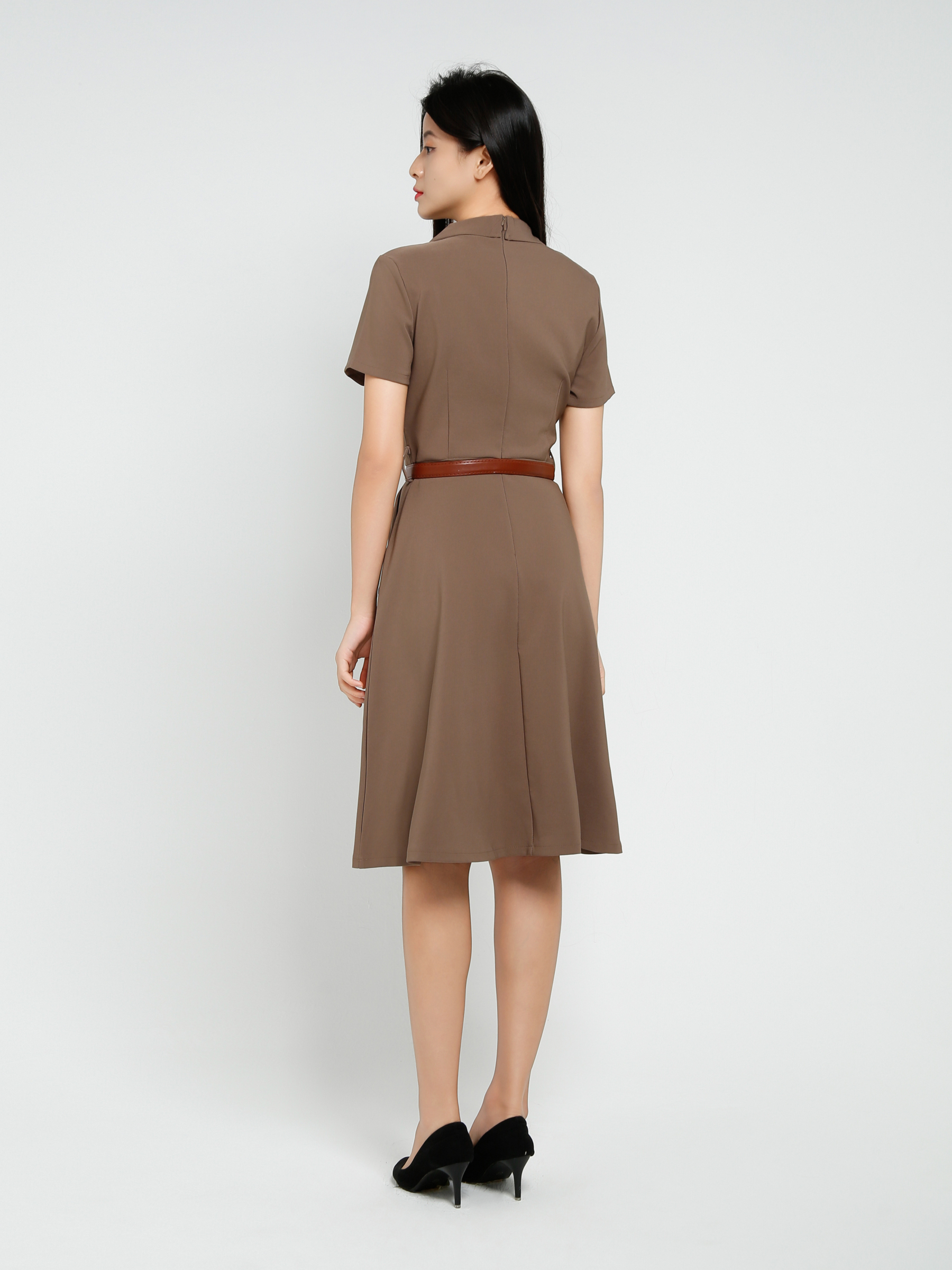 Elegant Wear With Belt Dress 41382