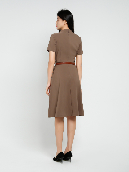 Elegant Wear With Belt Dress 41382