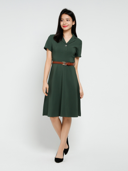 Elegant Wear With Belt Dress 41382