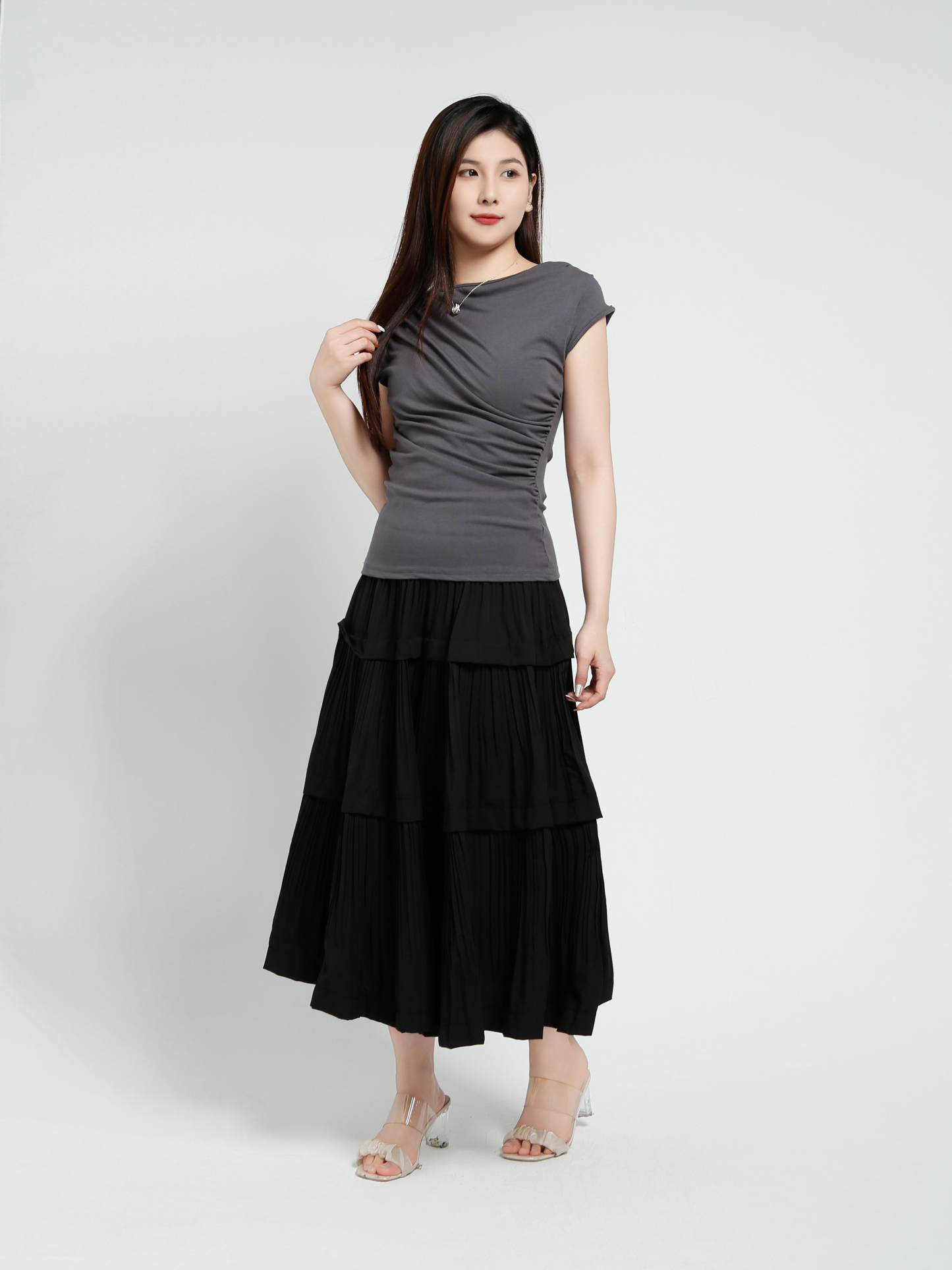 Sleeveless Wrap Top 41485