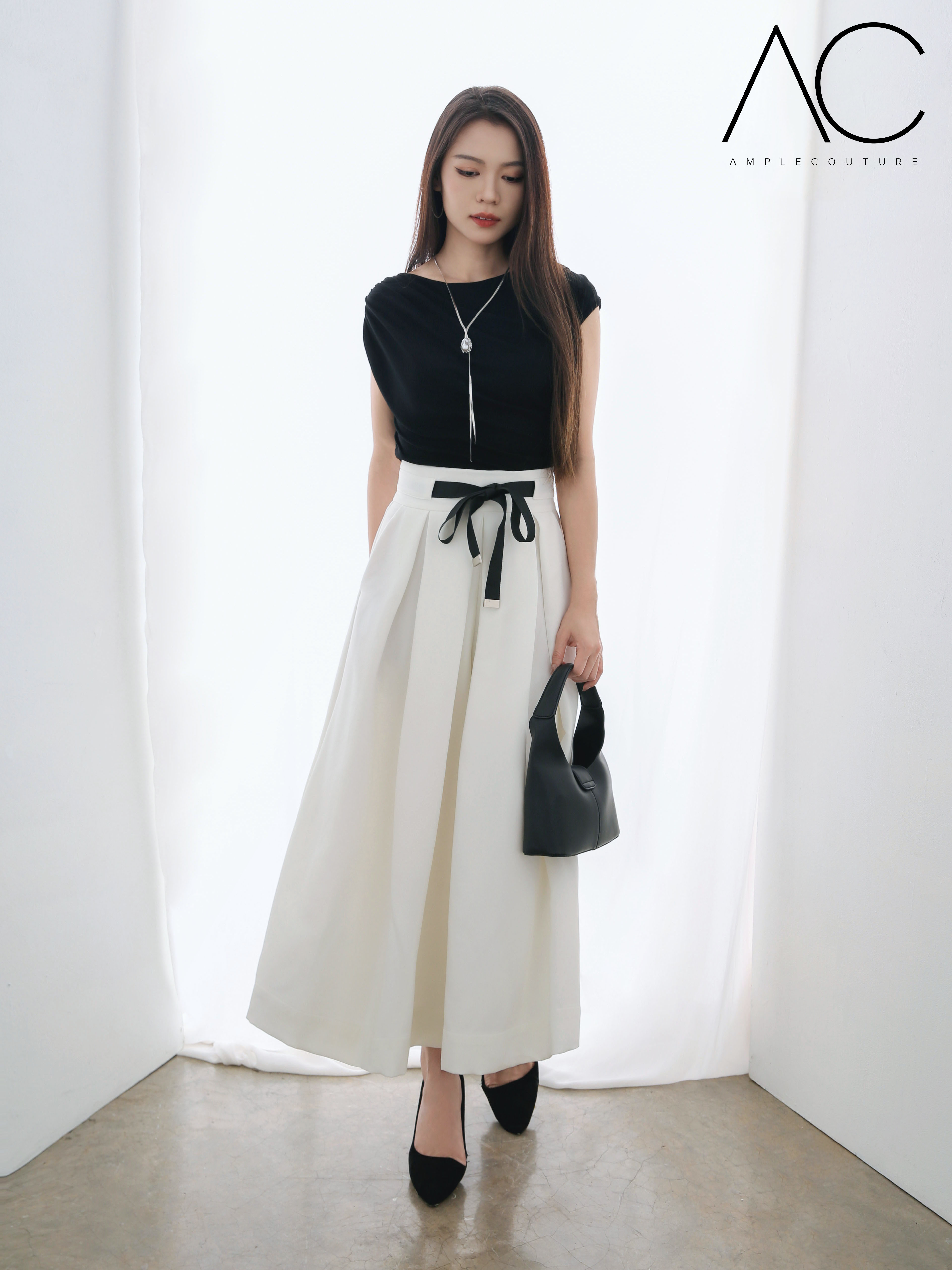High Waist Wide Leg Long Pants 39782