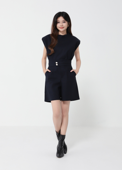 Sleeveless Top With Short Pant Set 41572