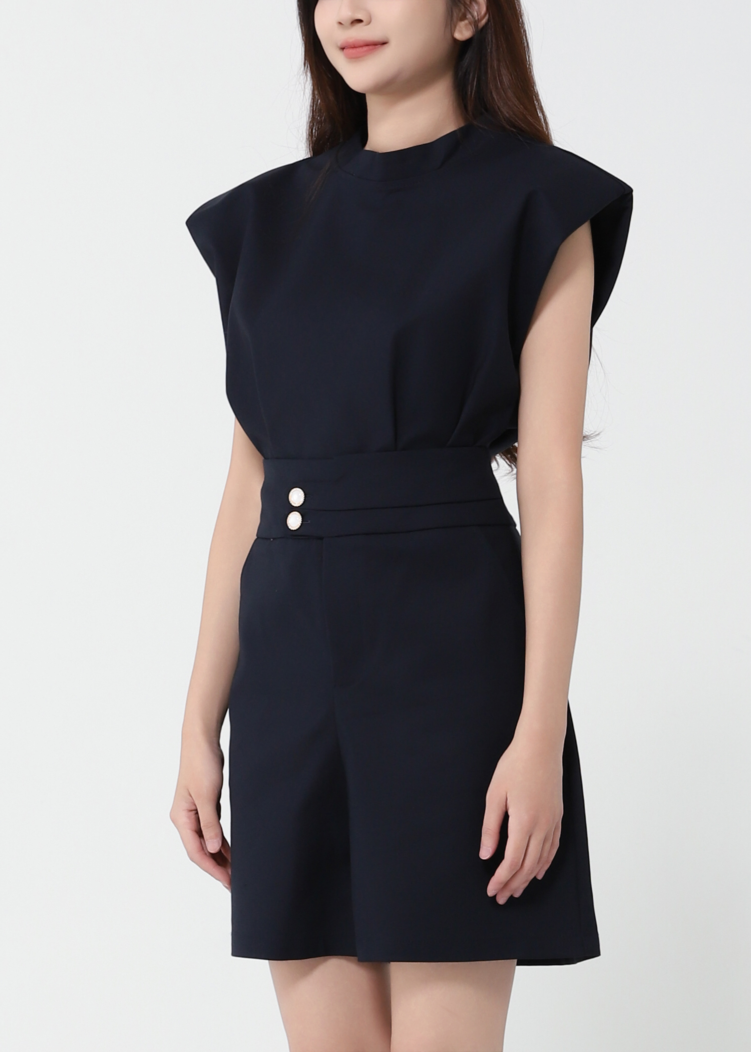 Sleeveless Top With Short Pant Set 41572